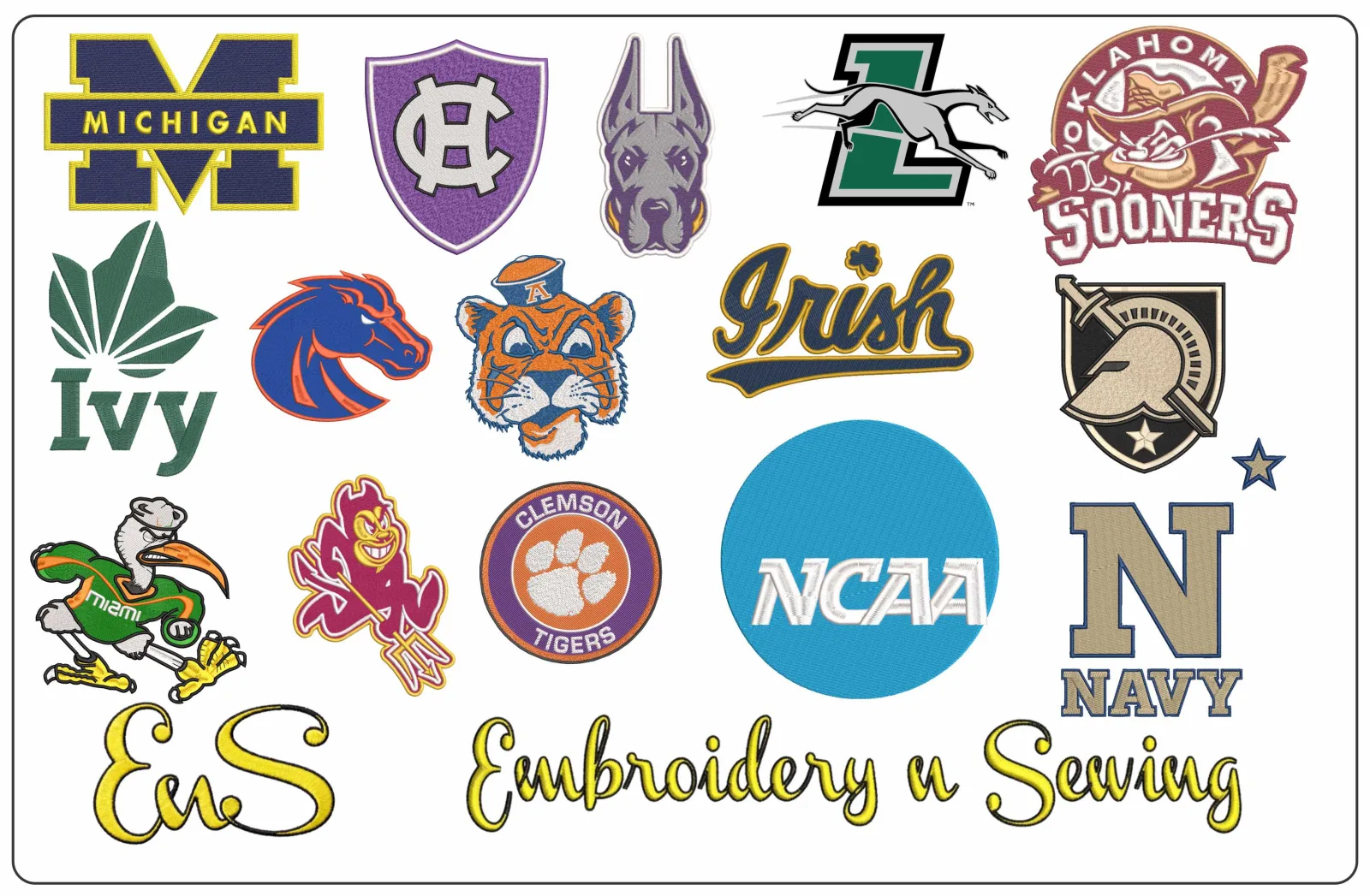 SEC Embroidery Designs: High-Quality Digital Patterns for Game-Day Projects