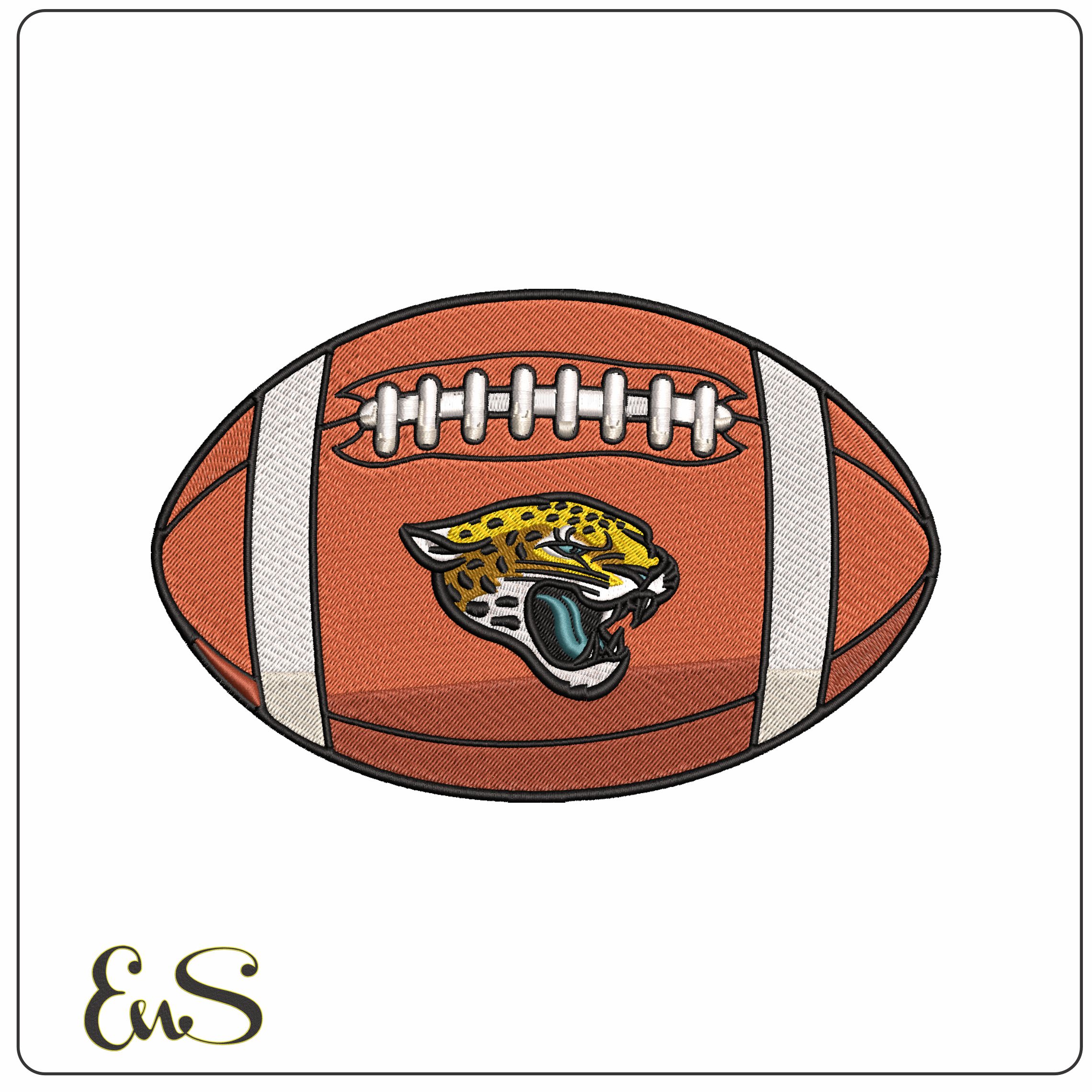 Jacksonville Jaguars American Football NFL   - Elegant embroidery design file - instant download
