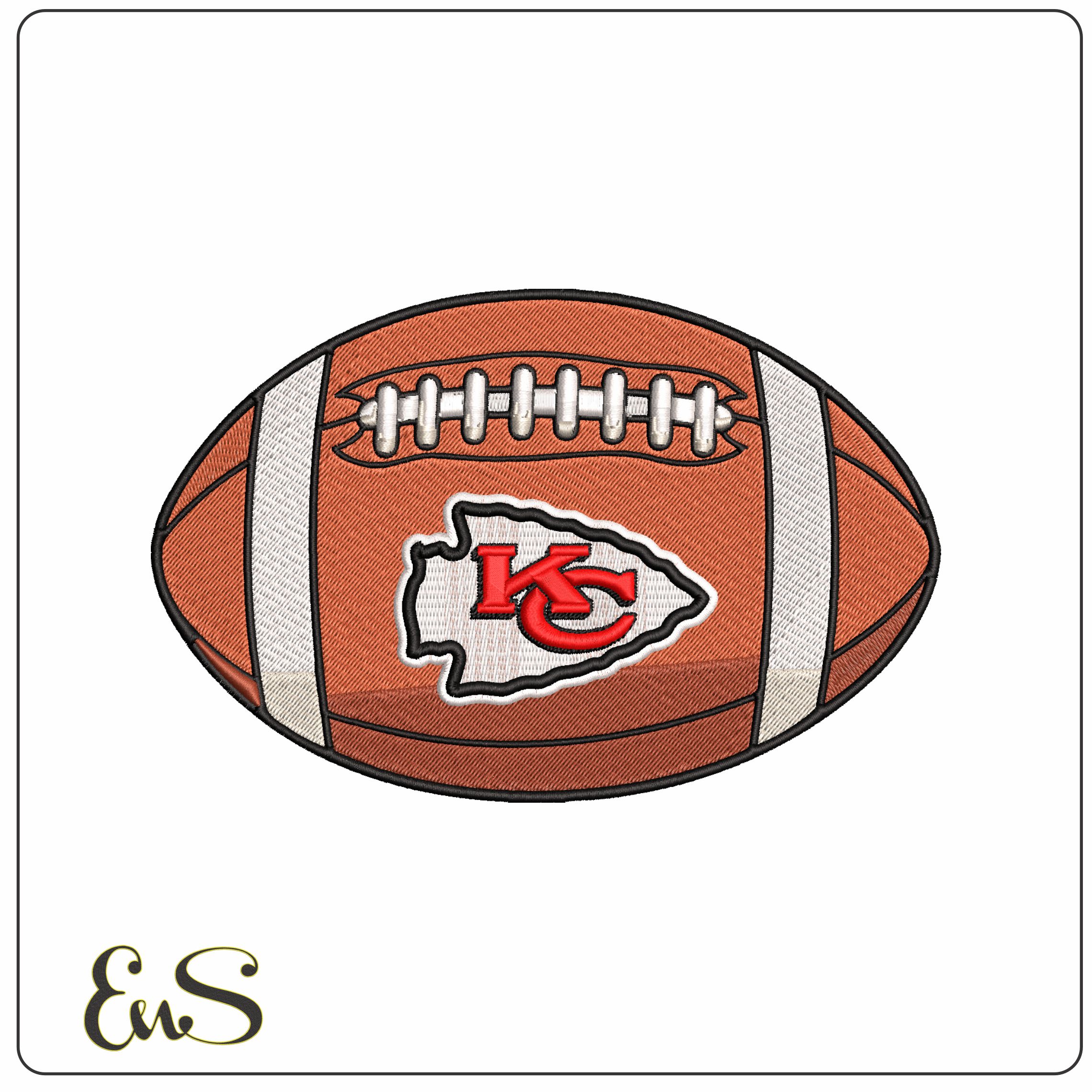 Kansas City Chiefs American Football NFL   - Elegant embroidery design file - instant download
