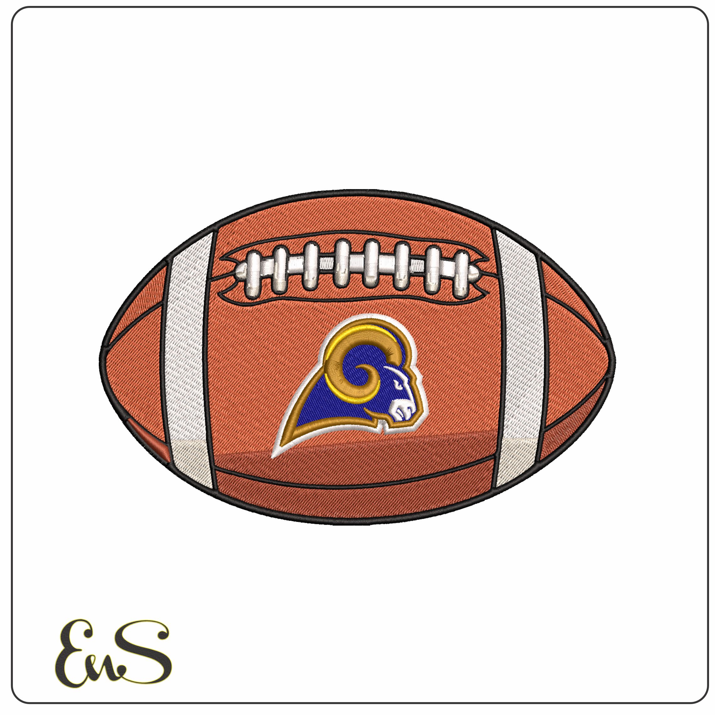 Los Angeles Rams American Football NFL - Elegant embroidery design file - instant download