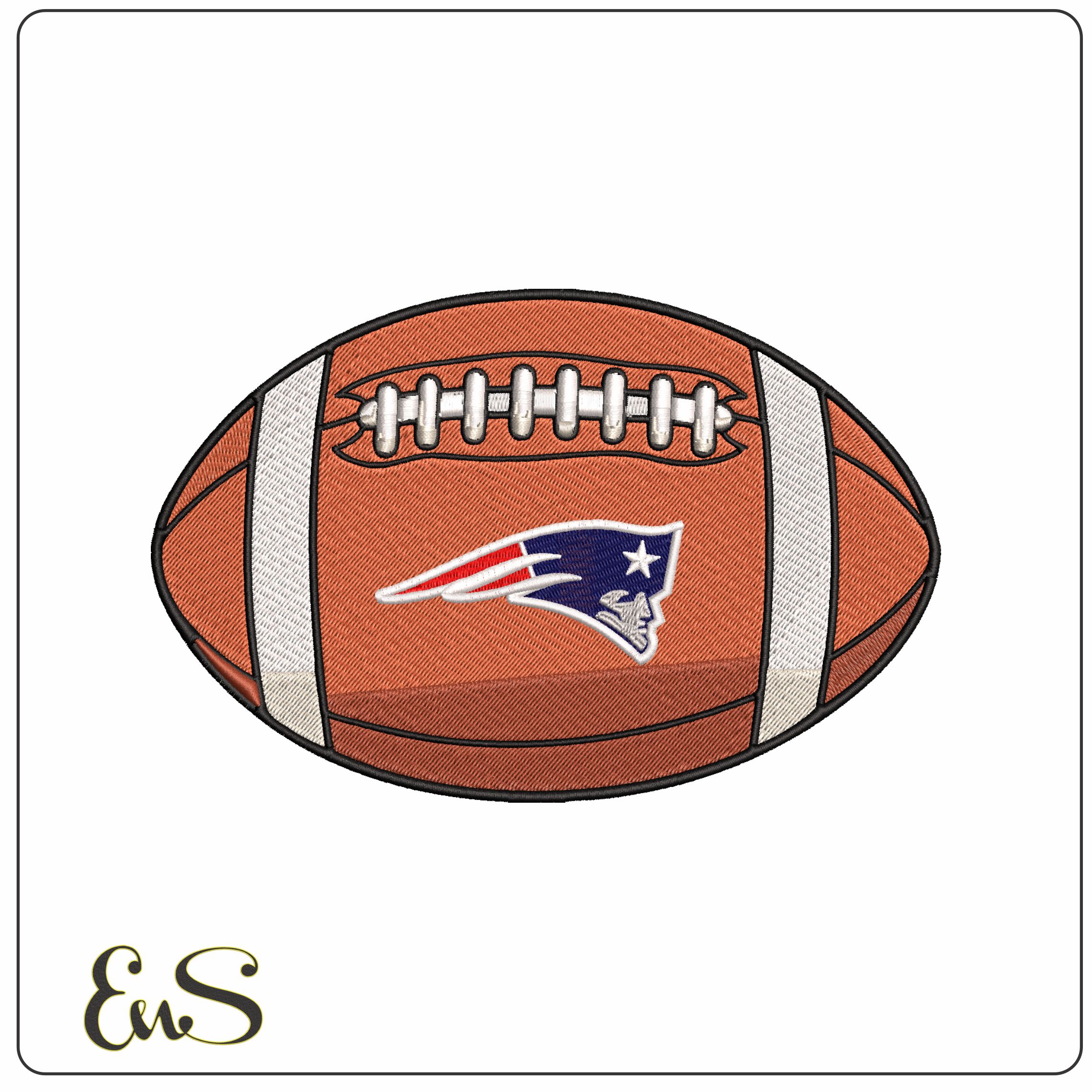New England Patriots American Football NFL  - Elegant embroidery design file - instant download