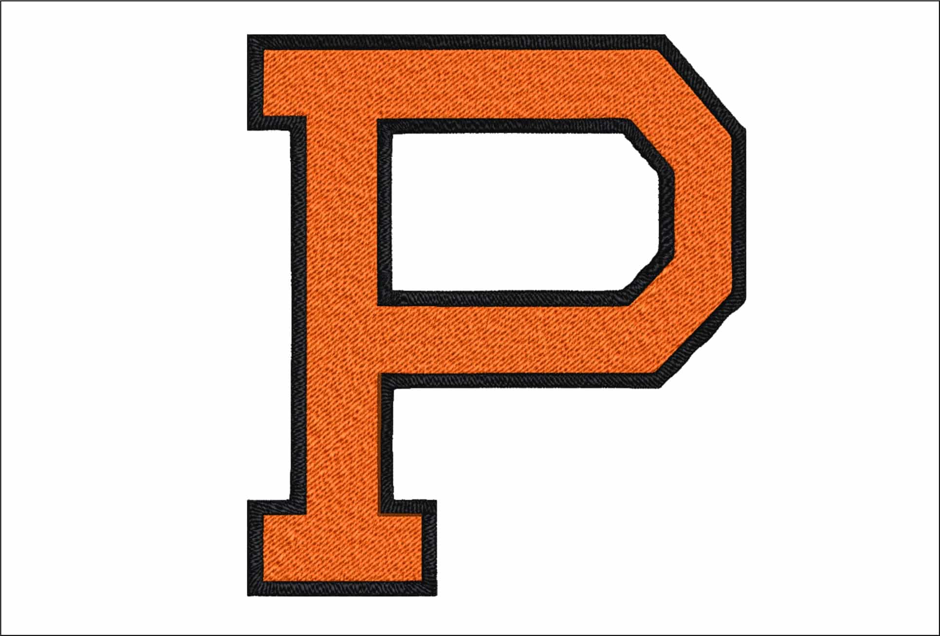 Princeton Tigers Emblem Embroidery Design