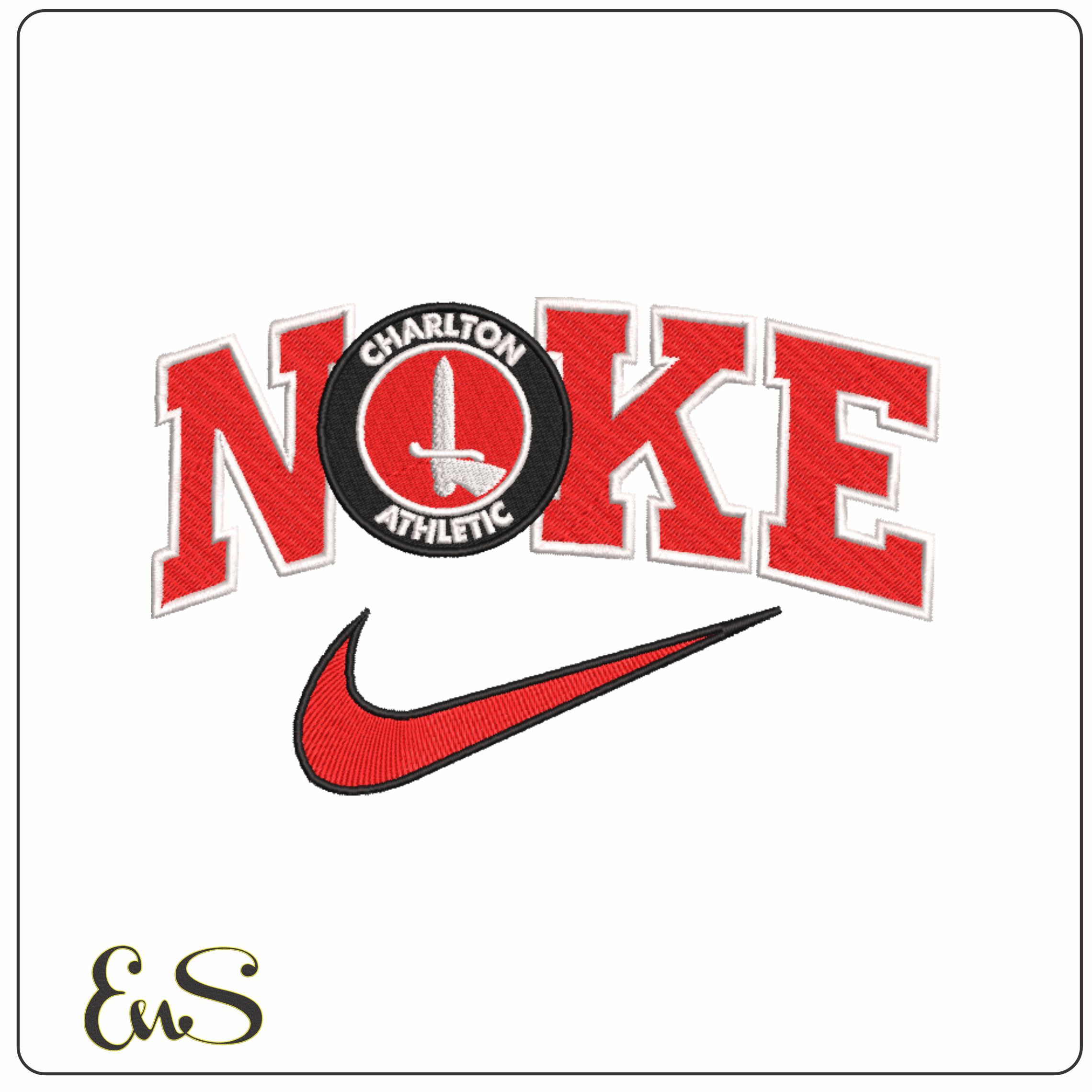 Nike Charlton - Elegant embroidery design file - instant download