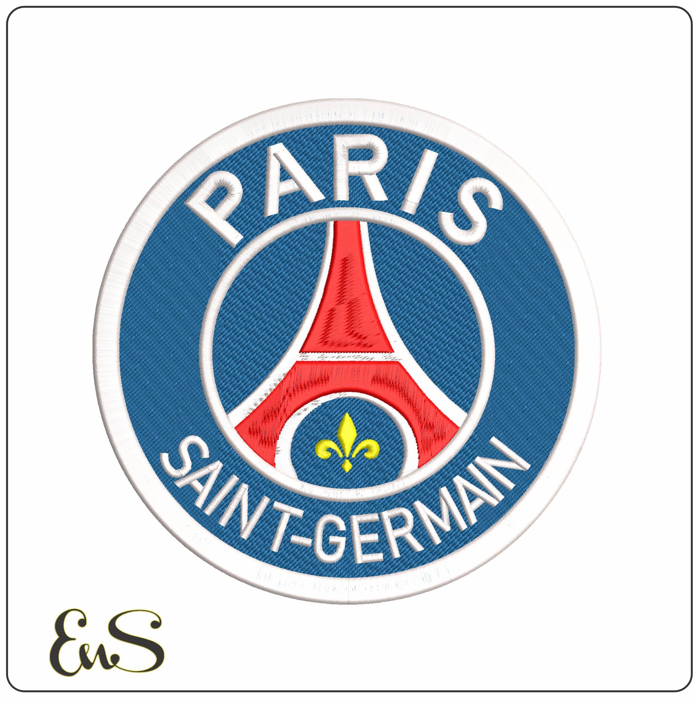 Paris St Germain - Elegant embroidery design file-instant download