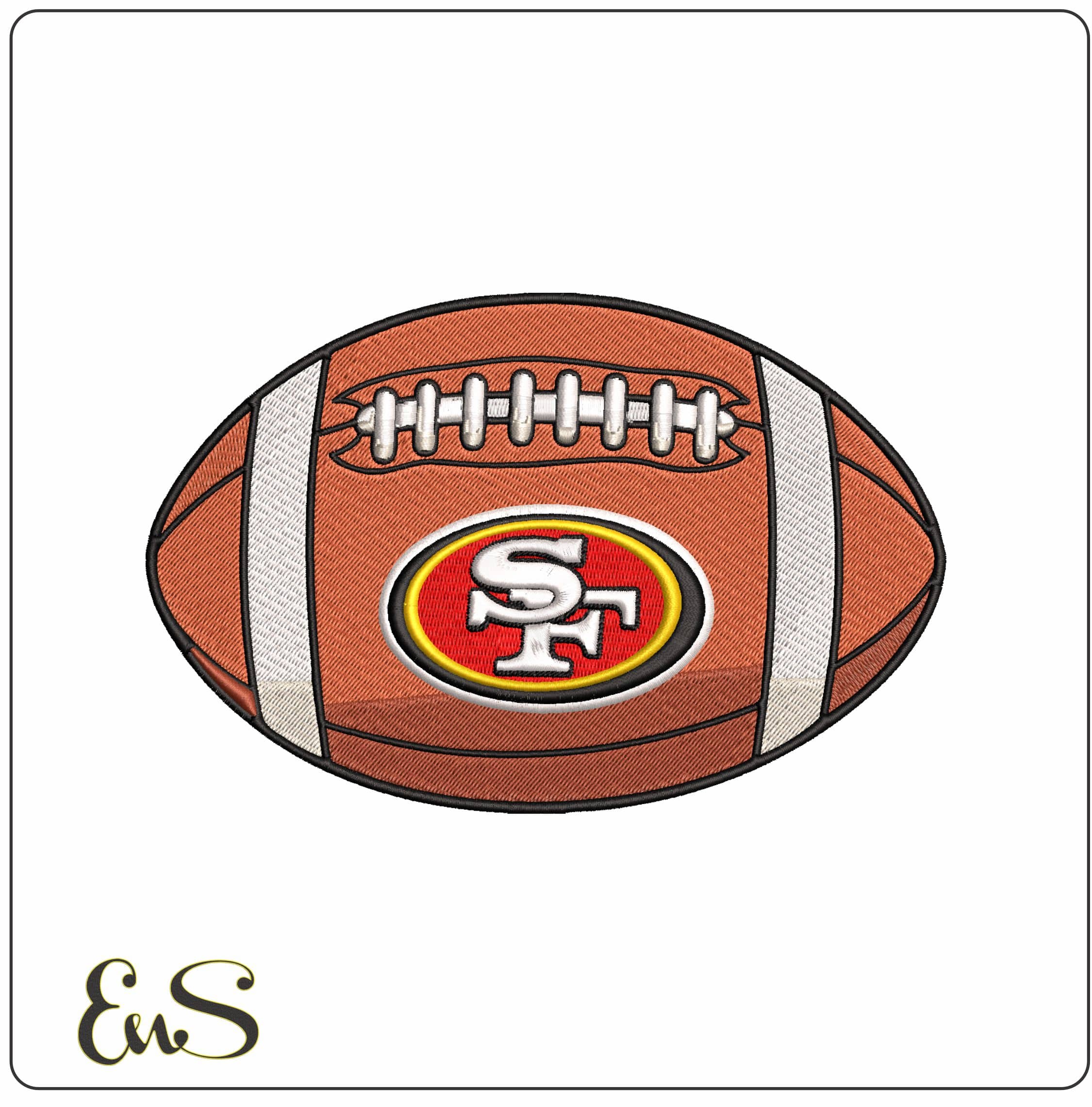 San Fransico 49ers American Football NFL   - Elegant embroidery design file-instant download