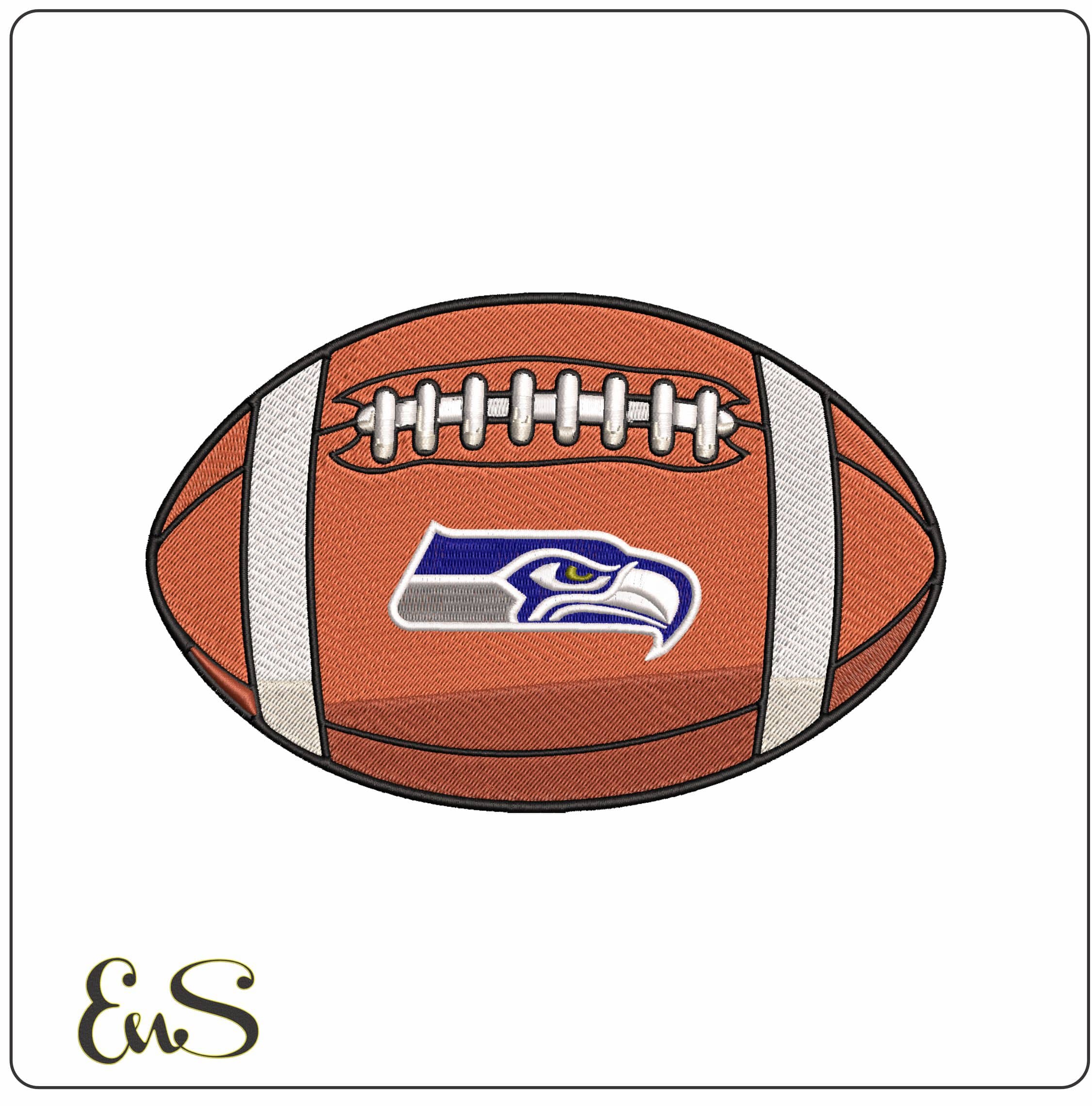 Seatle Seahawks American Football NFL   - Elegant embroidery design file-instant download