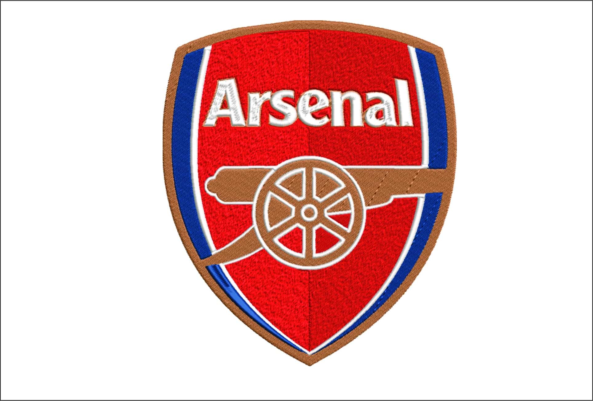 Arsenal The Gunners Crest Embroidery Design