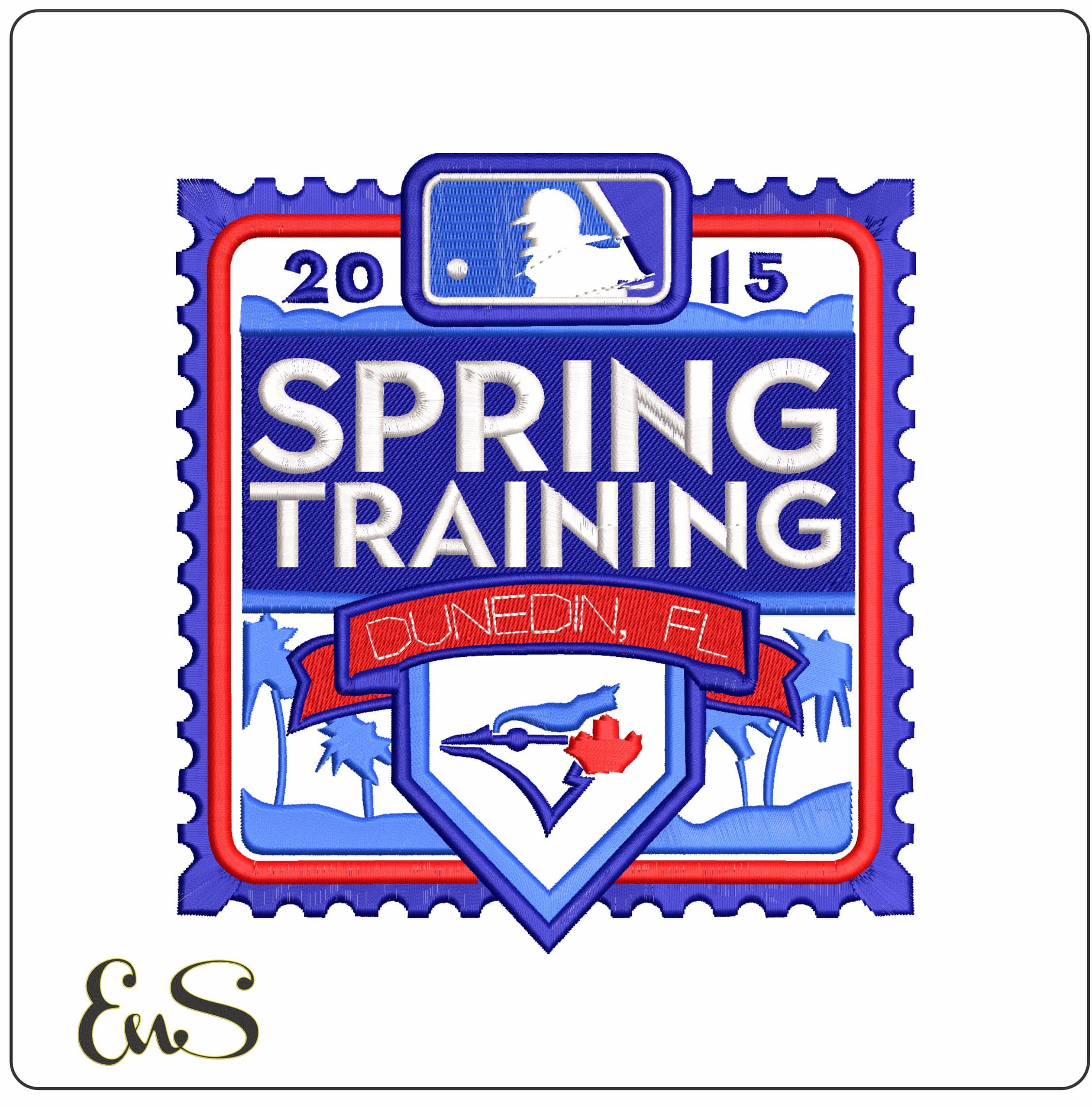 SPRING TRAINIG 2015 - Elegant embroidery design file-instant download