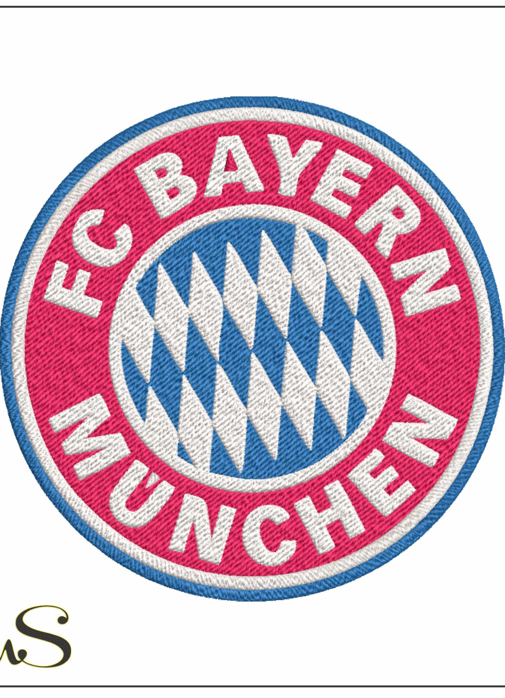 Bayern Munich Crest Embroidery Design