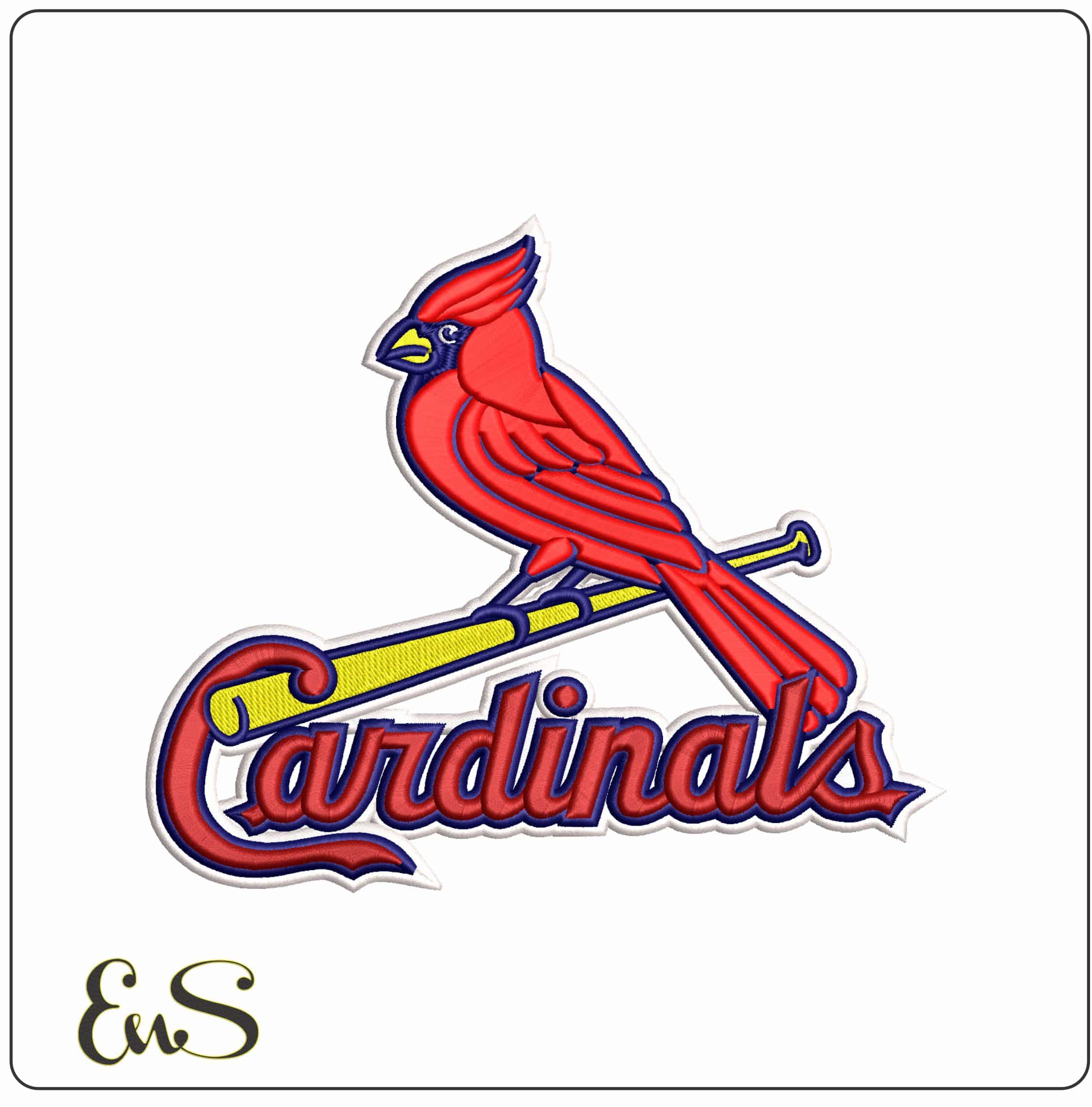 St Louis Cardinals MLB - Elegant embroidery design file-instant download