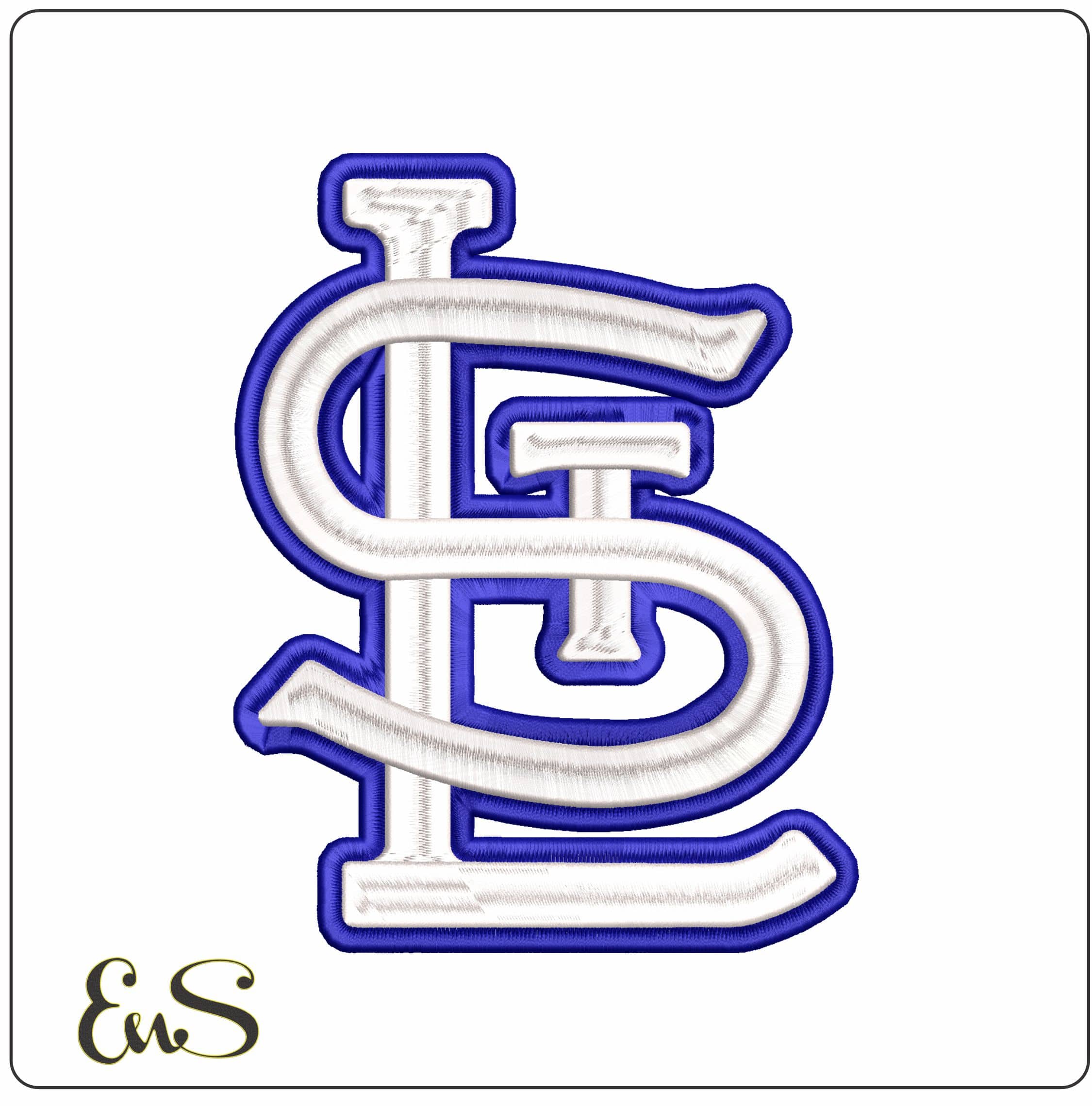 St Louis Cardinals 3d - Elegant embroidery design file-instant download