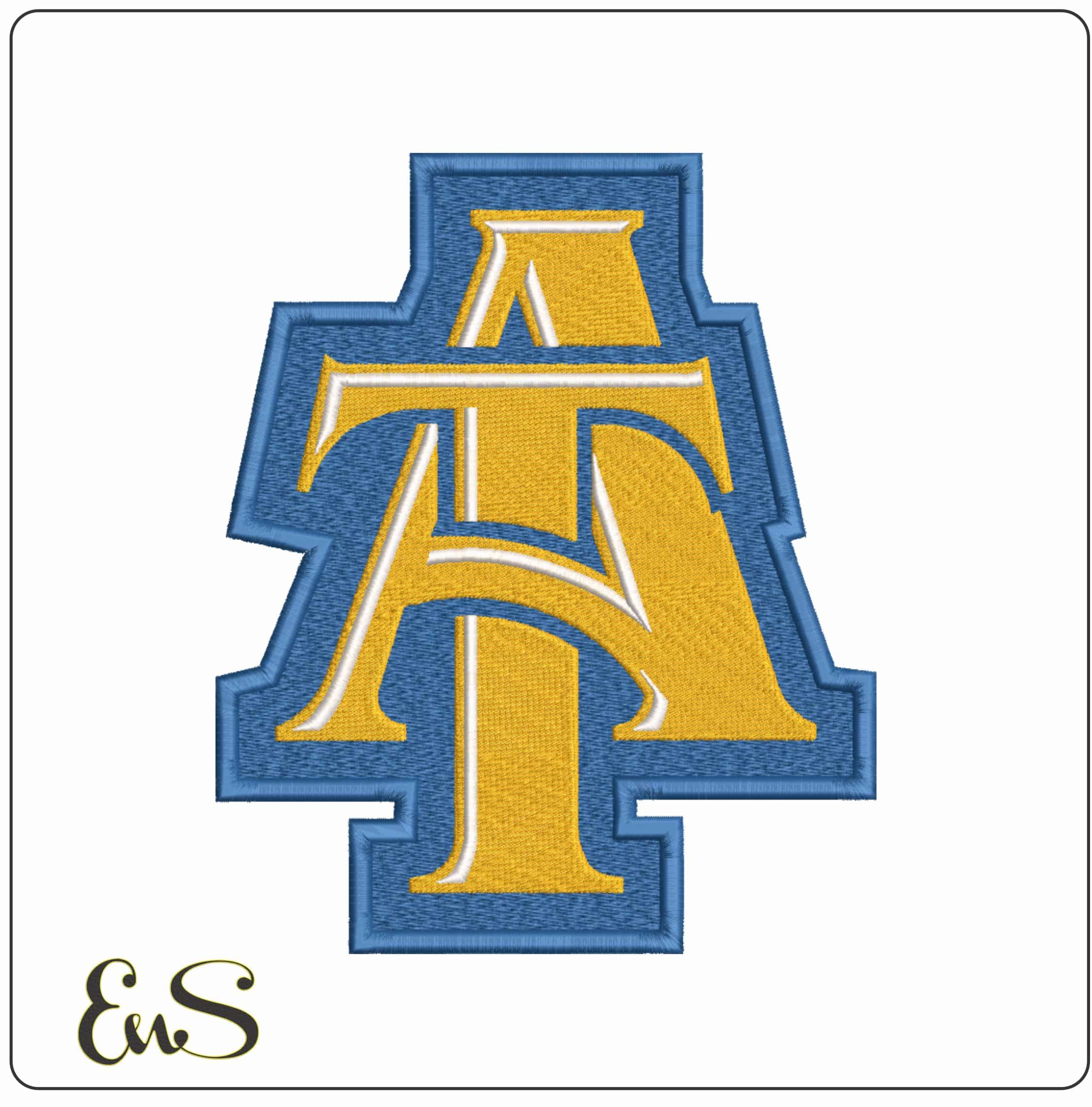 Aggie AT - Elegant embroidery design file-instant download