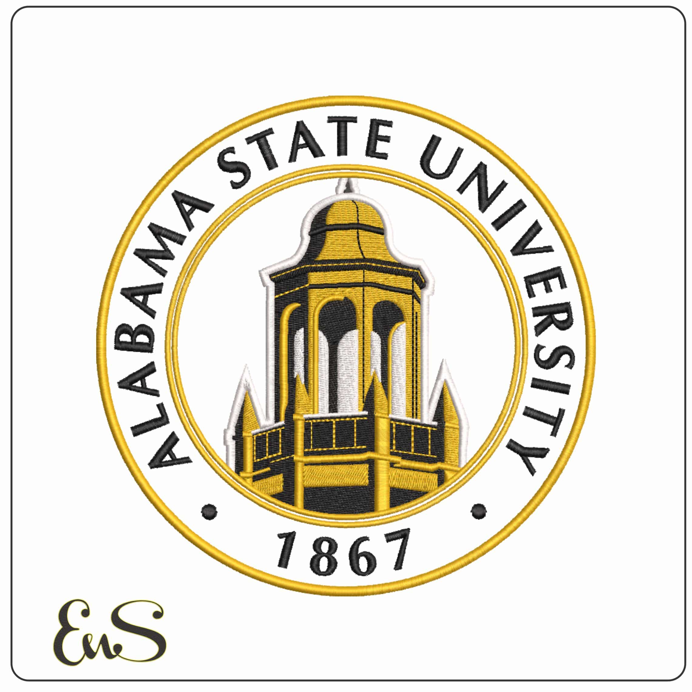 Alabama State Hornets emblem no background  University    - Elegant embroidery design file-instant download