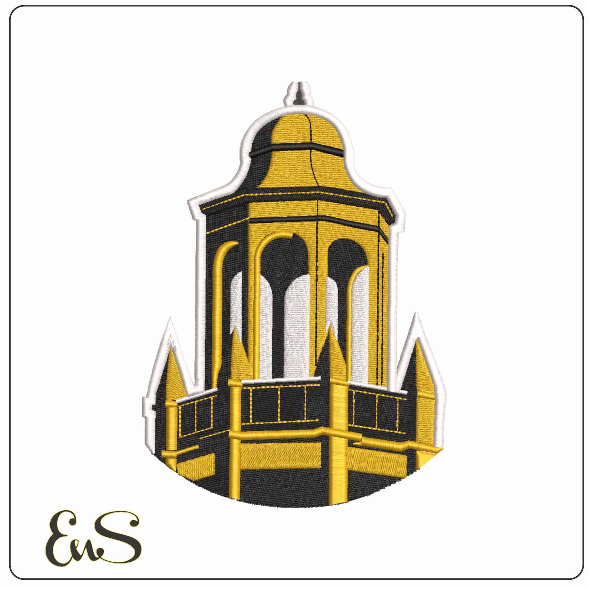 Alabama State Hornets Tower Alabama State University    - Elegant embroidery design file-instant download
