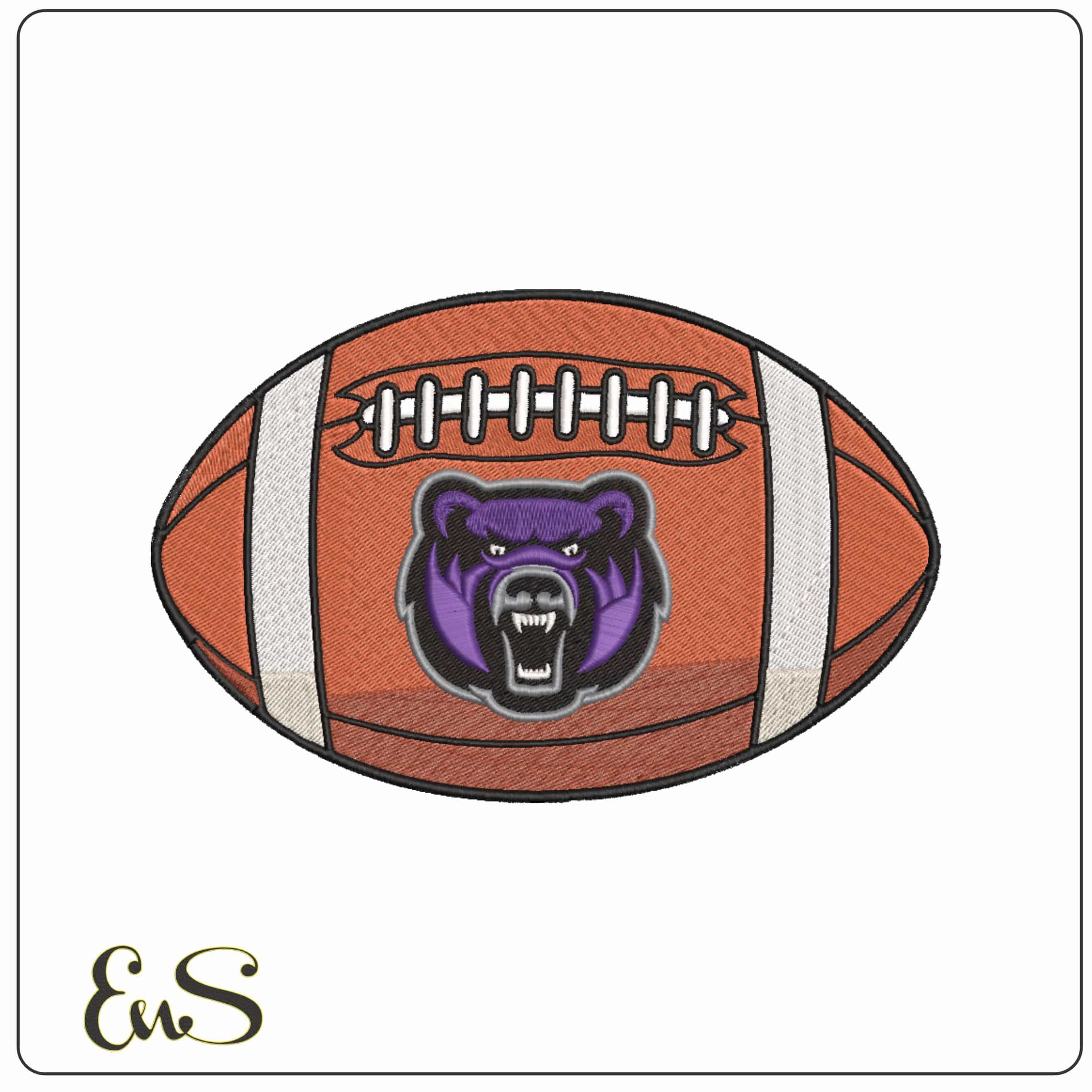 American Footbal Central Arkansas Bears Head Alternative University - Elegant embroidery design file-instant download