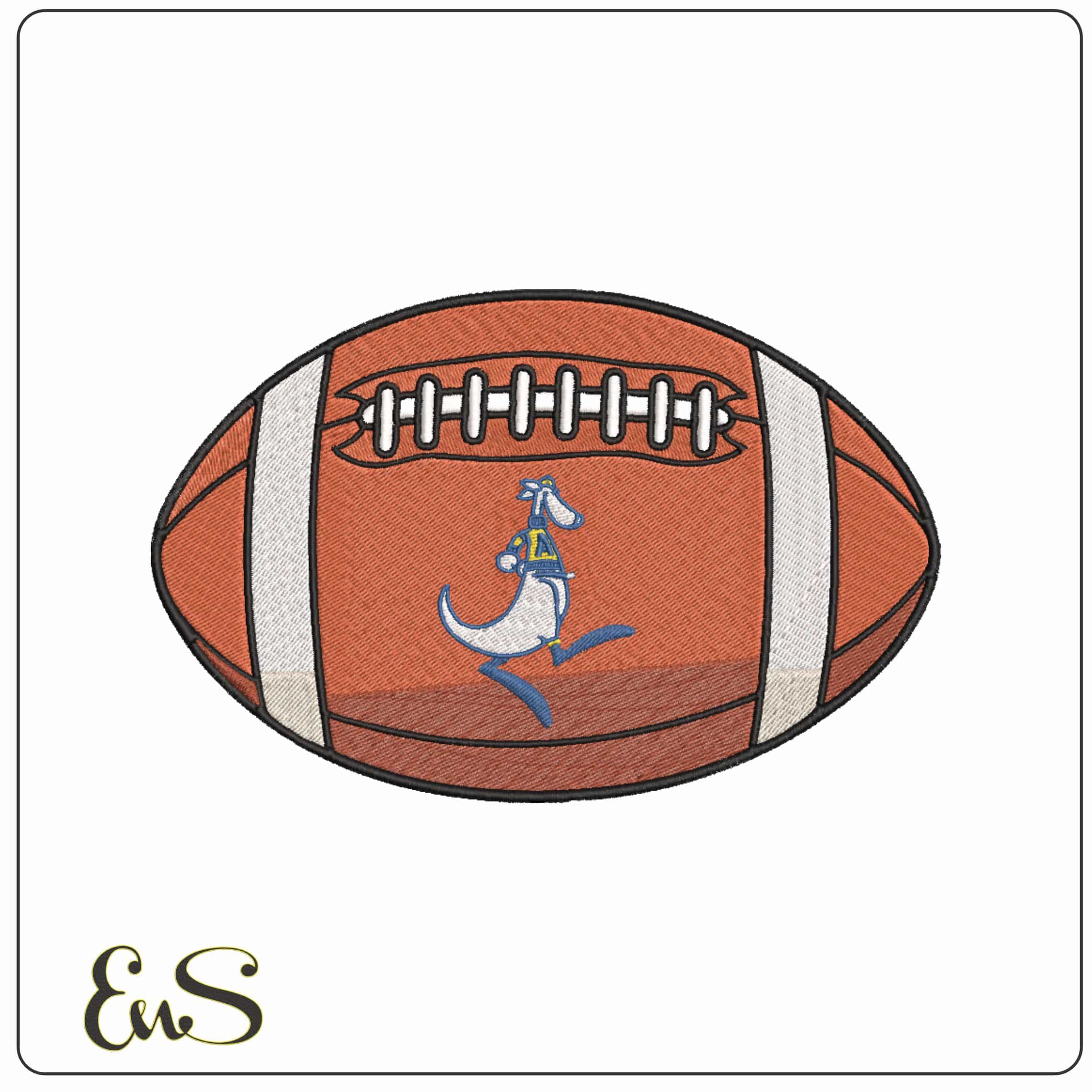 American Football Akron Zippy 1965 1986 College   - Elegant embroidery design file-instant download