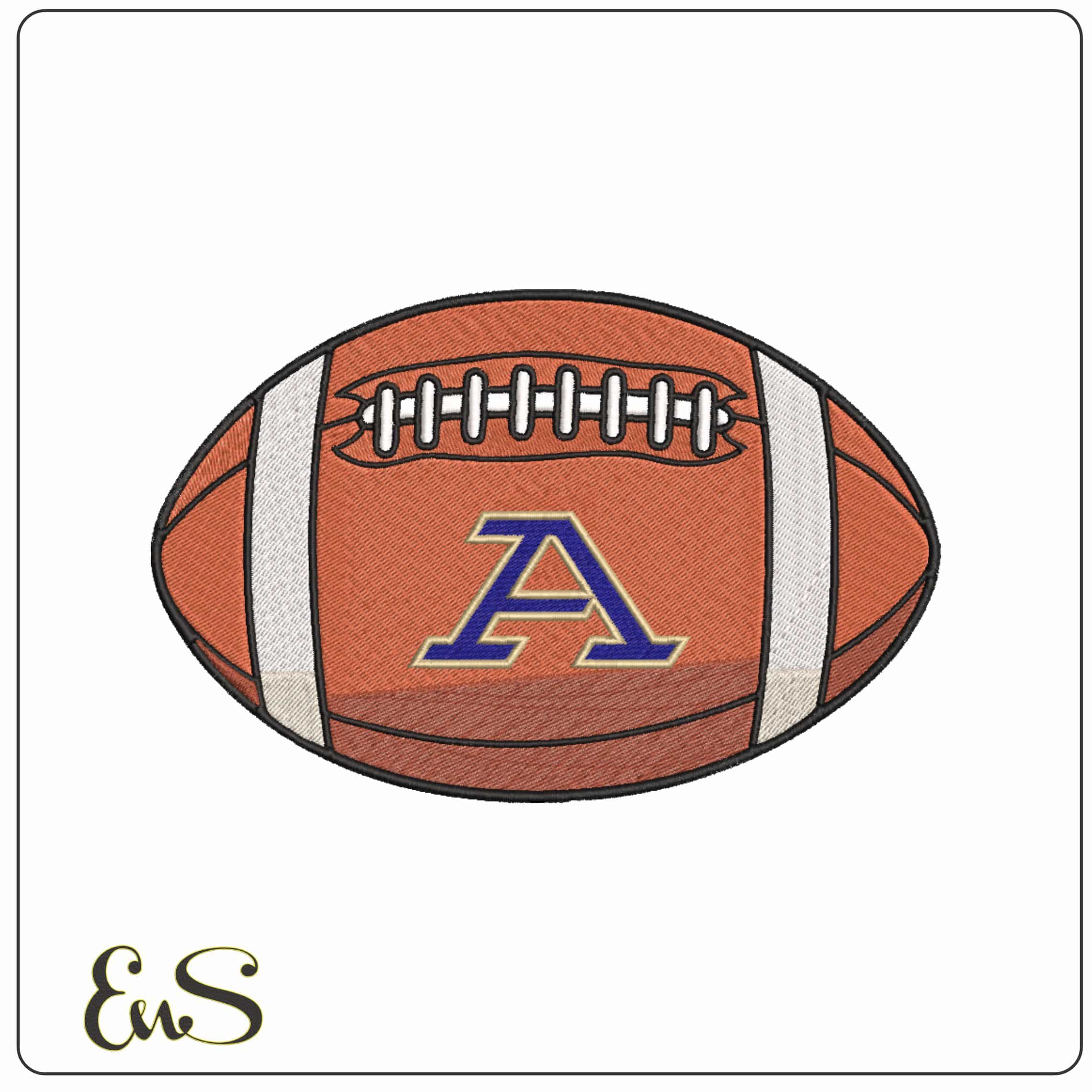 American Football Akron Zips 2022 on University   - Elegant embroidery design file-instant download