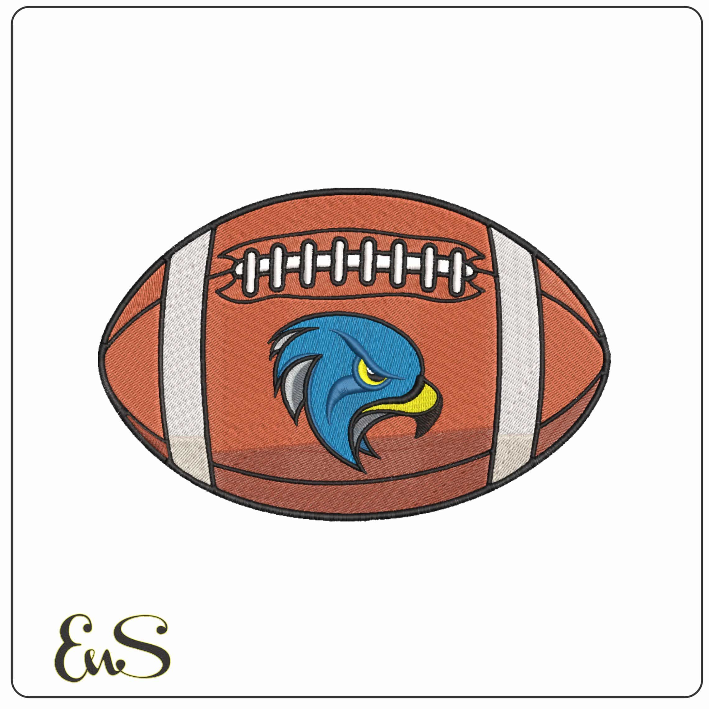 American Football Bentley Falcons Head Alternate University - Elegant embroidery design file-instant download