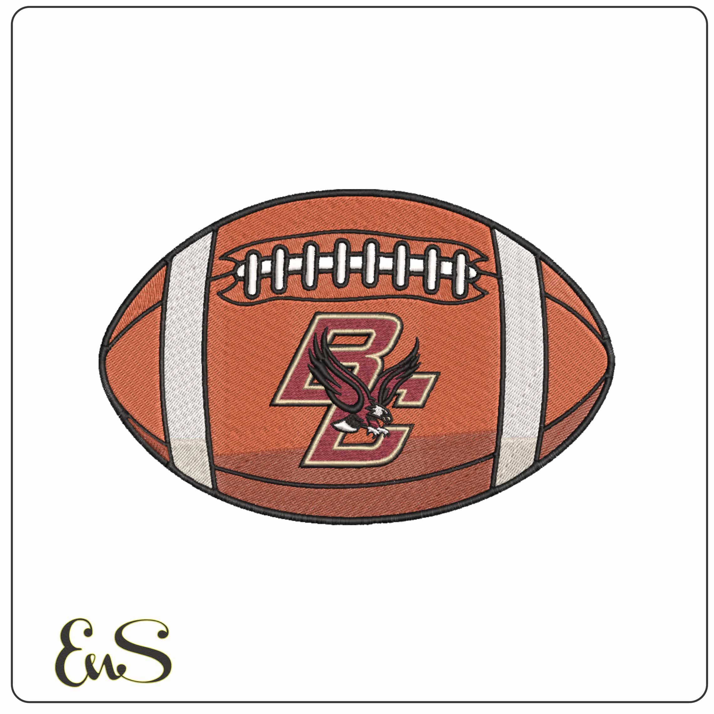 American Football Boston College Eagles 2000 - Elegant embroidery design file-instant download