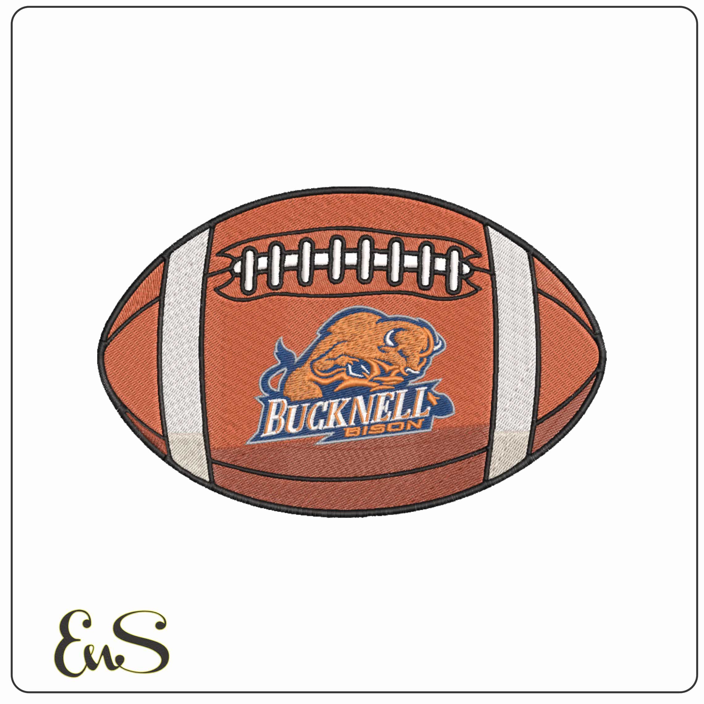 Bucknell Bison 2002 Bison Banner Football Embroidery Design