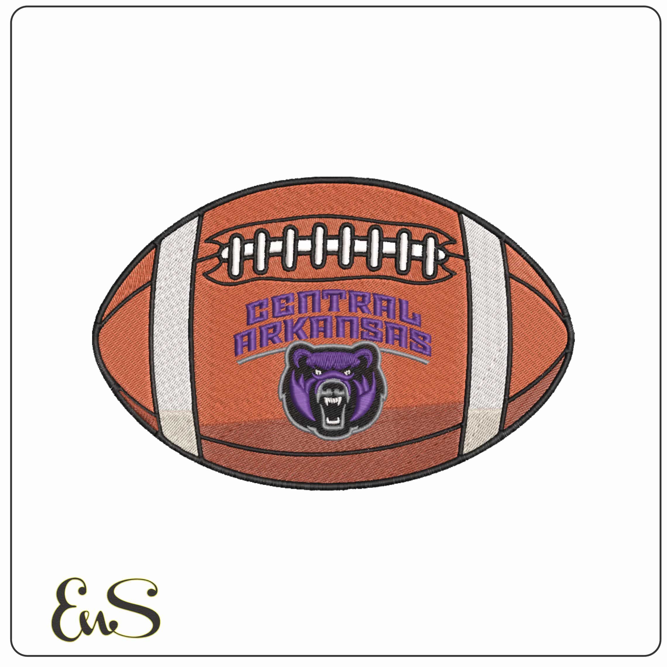 American Football Central Arkansas Bears 2017 on University - Elegant embroidery design file-instant download