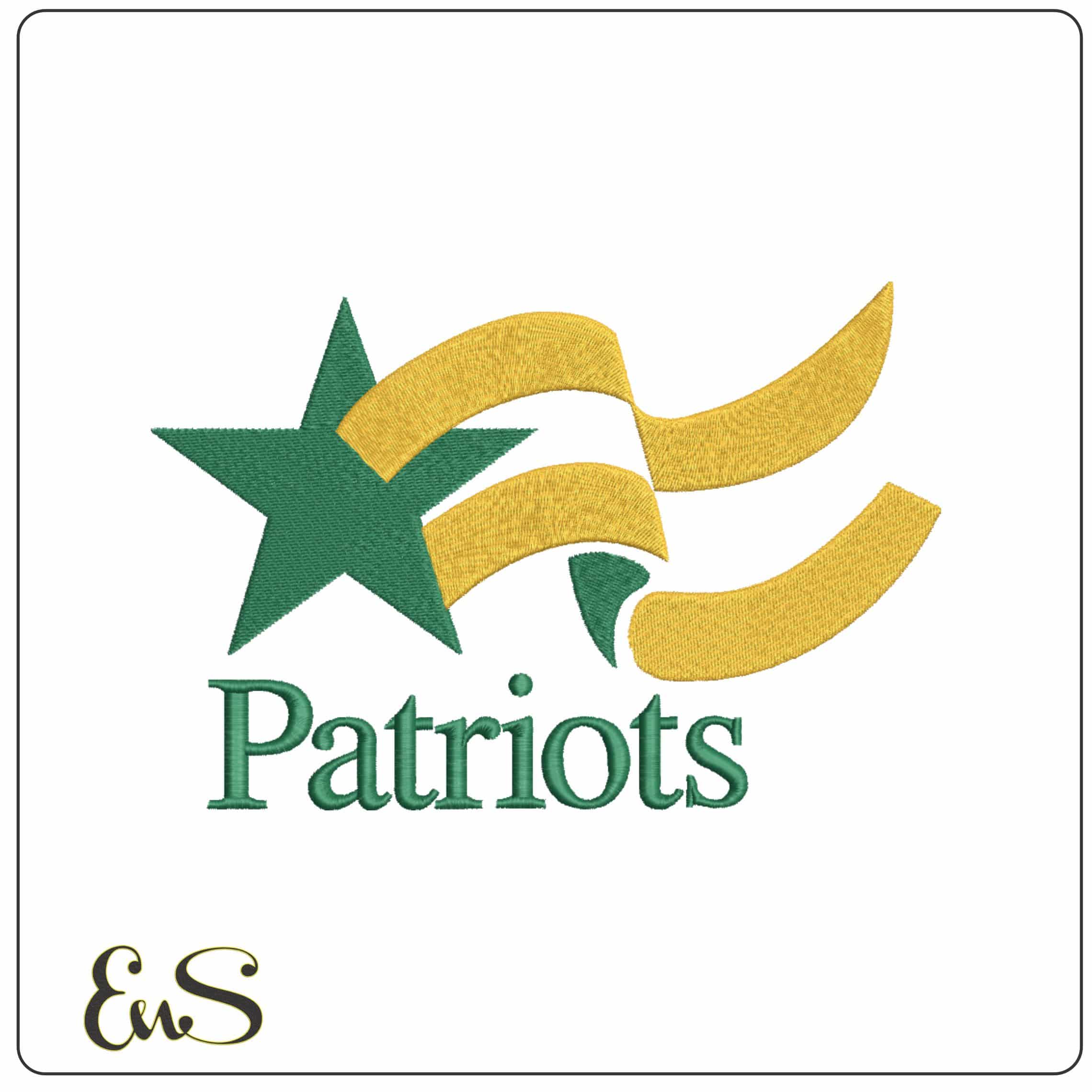 George Mason Patriots 1995-2004 star logo embroidery design