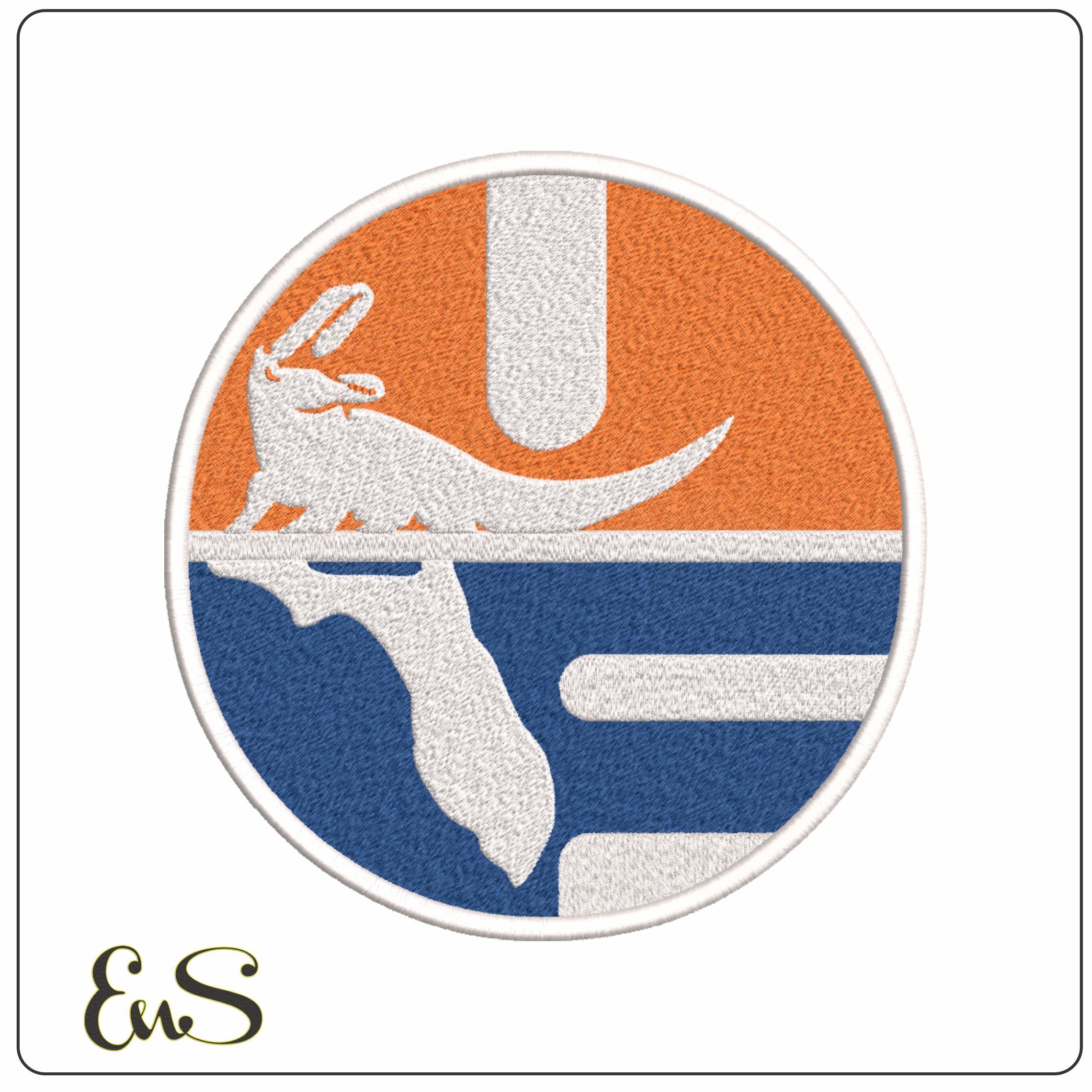 Florida Gators 1979-1994 Gator Circle Logo Embroidery Design