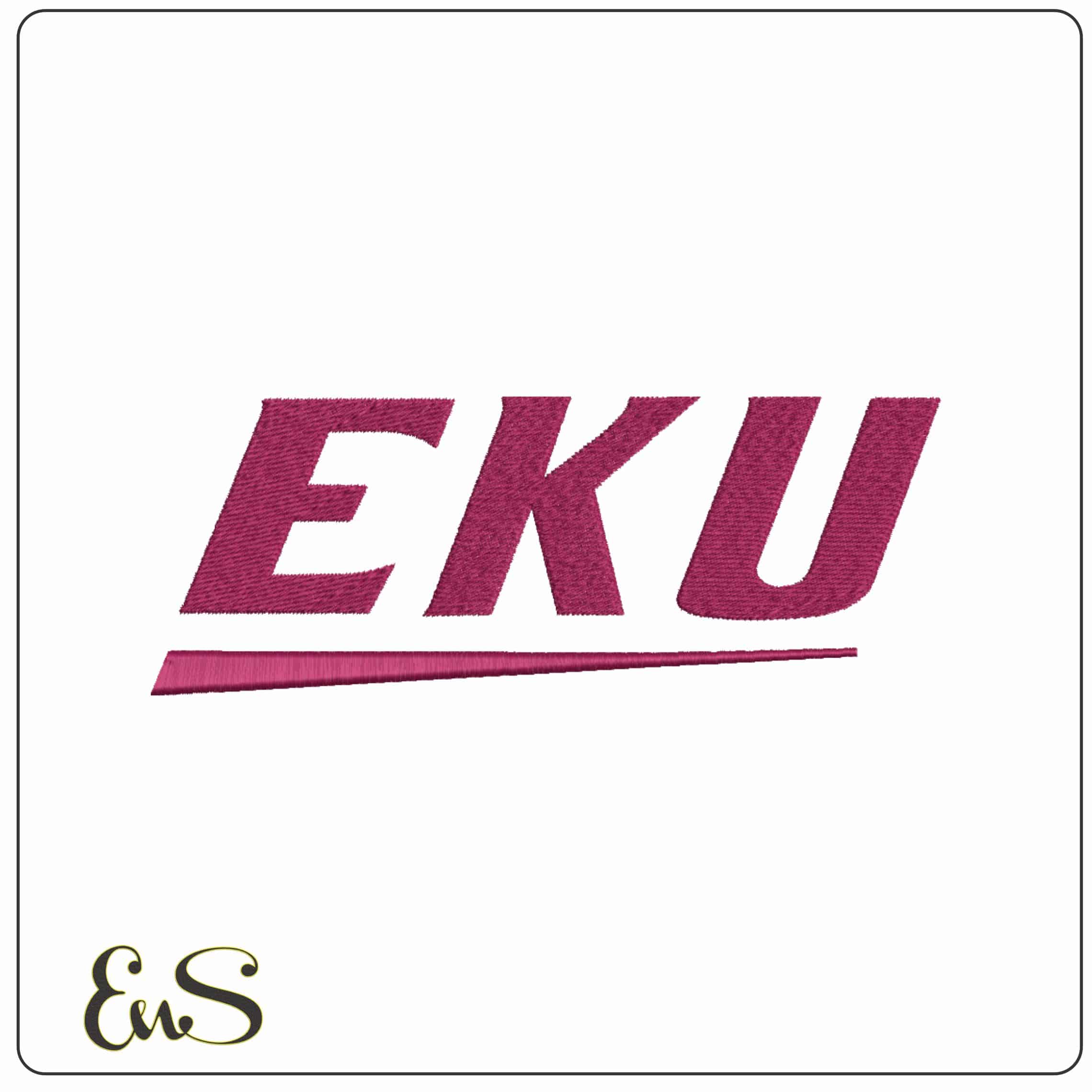Eastern Kentucky Colonels 2017 on Eastern Kentucky University  - Elegant embroidery design file-instant download