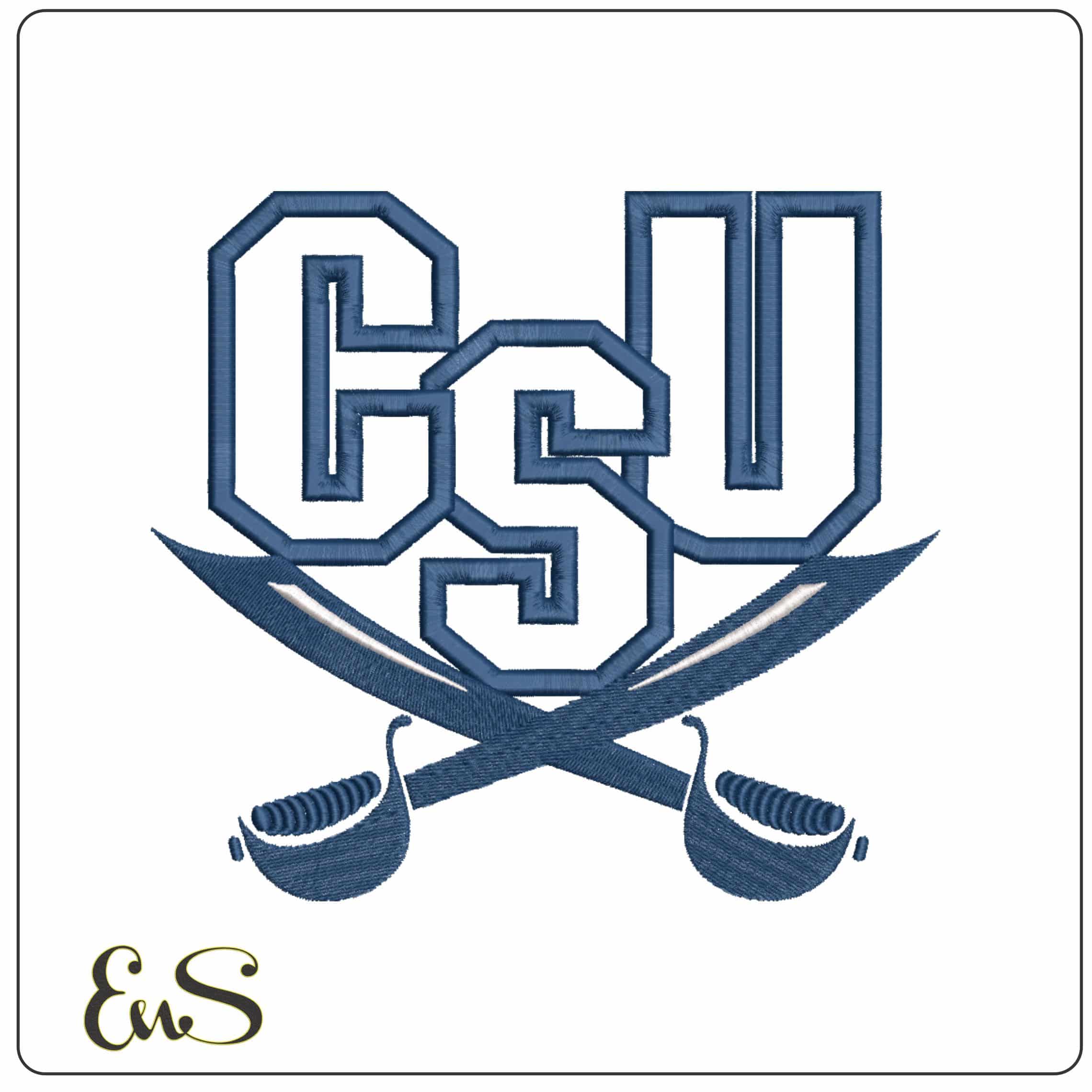 Charleston Southern Buccaneers 2004-2015 Logo Embroidery Design