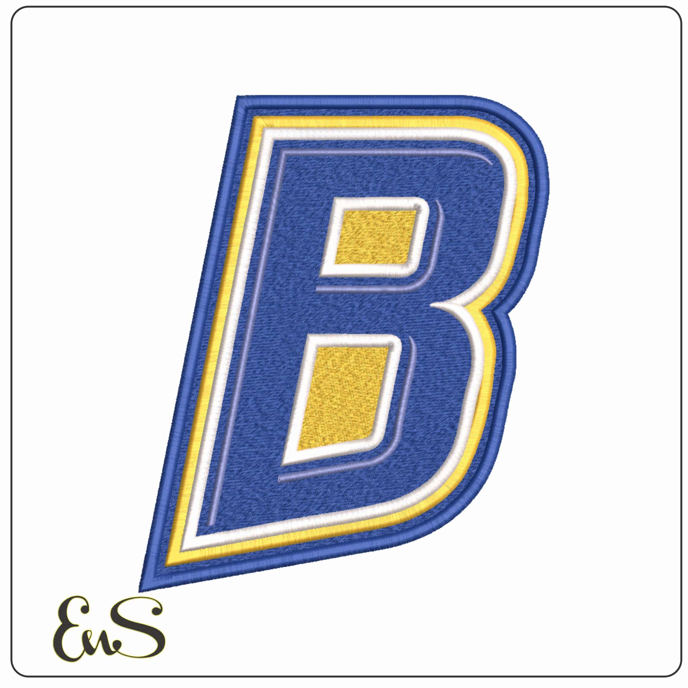 CSU Bakersfield Roadrunners B Alternate Logo Embroidery Design