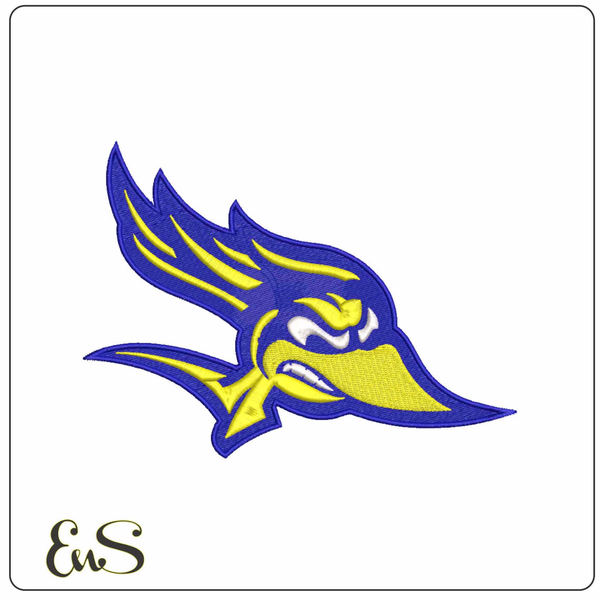 CSU Bakersfield Roadrunners 2017 Logo Embroidery Design