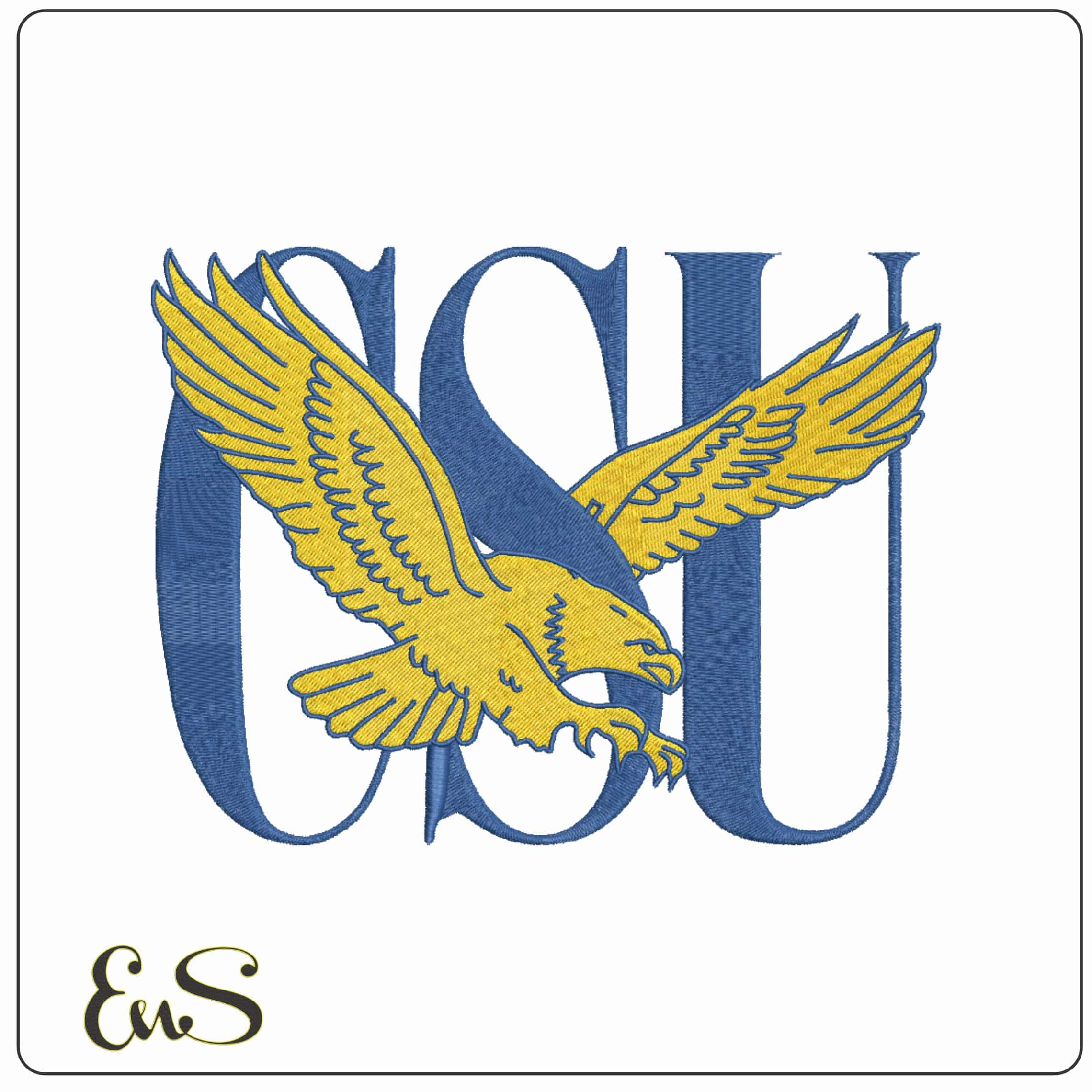 Coppin State Eagles 1988 to 2017 Coppin State University - Elegant embroidery design file-instant download