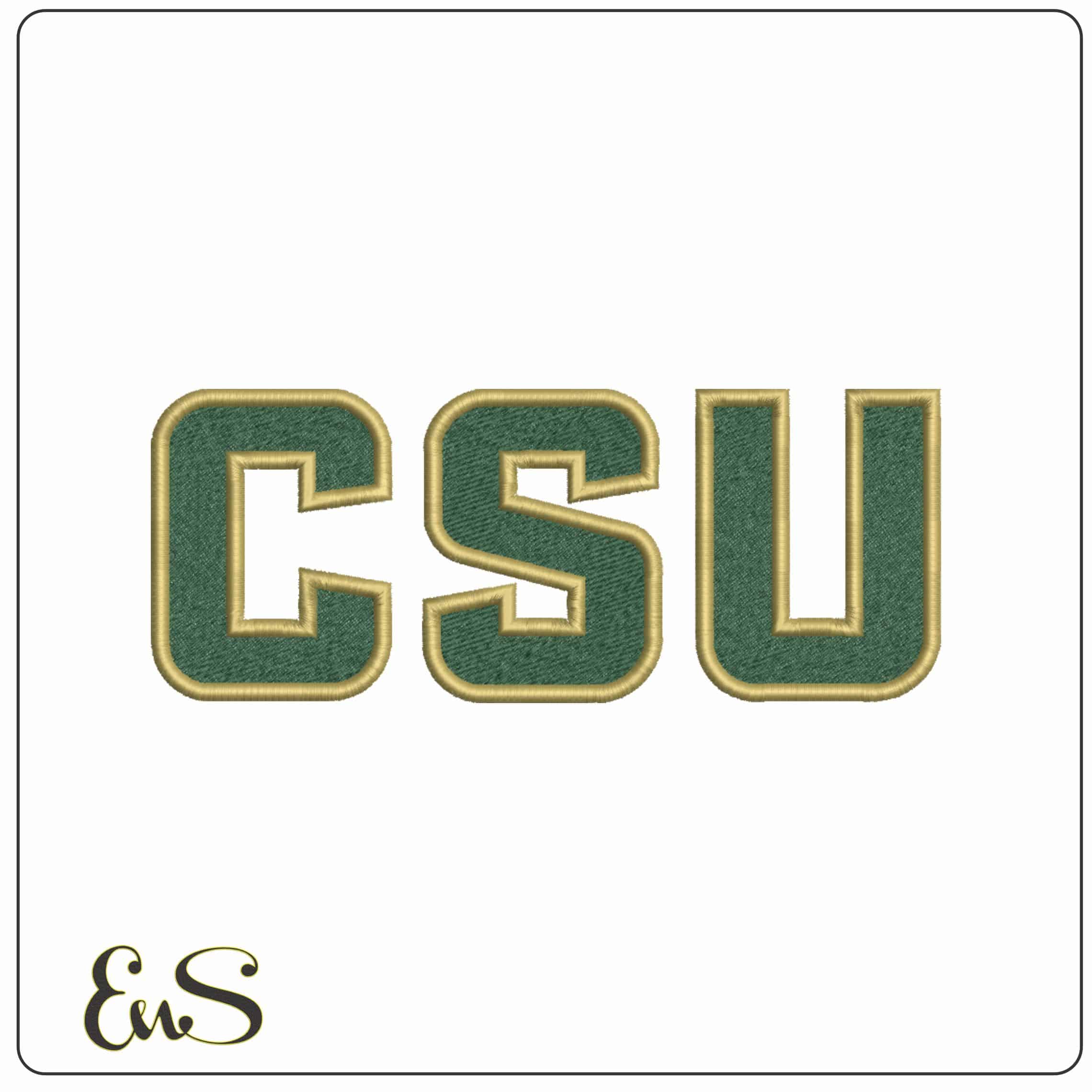 Colorado State Rams CSU Alternate Logo Embroidery Design