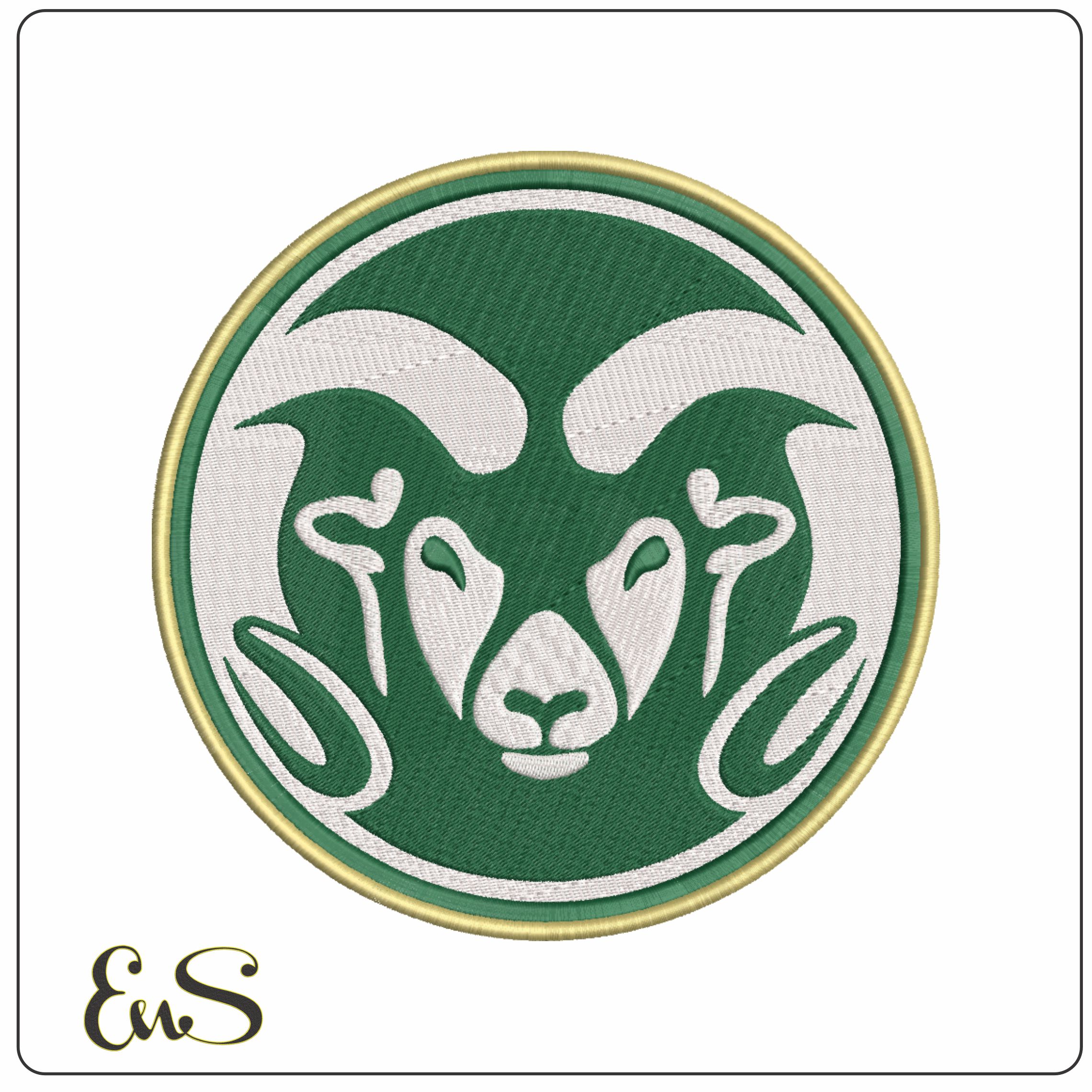 Colorado State Rams Logo Embroidery Design