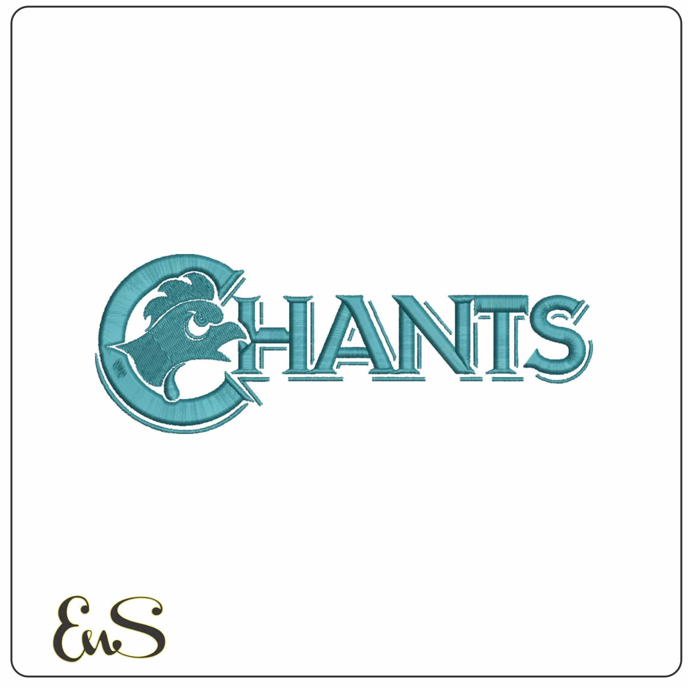 Coastal Carolina Chanticleers 1988-1995 Logo Embroidery Design
