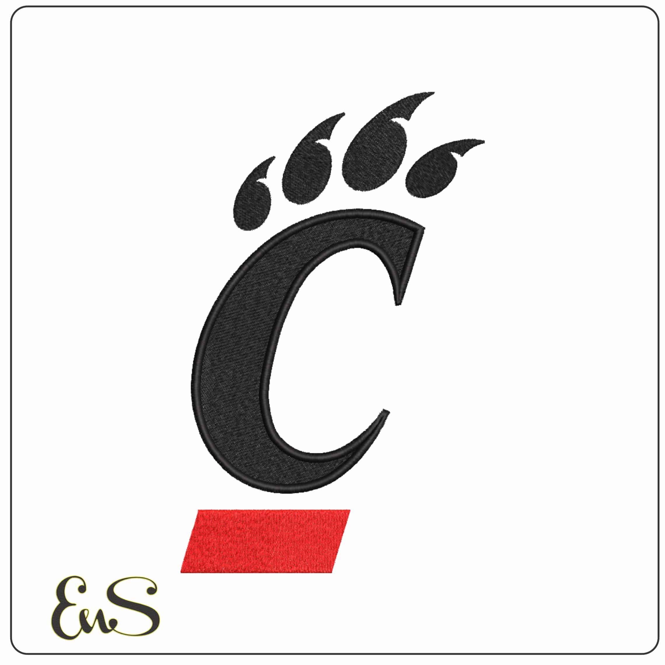 Cincinnati Bearcats 2005 Logo Embroidery Design