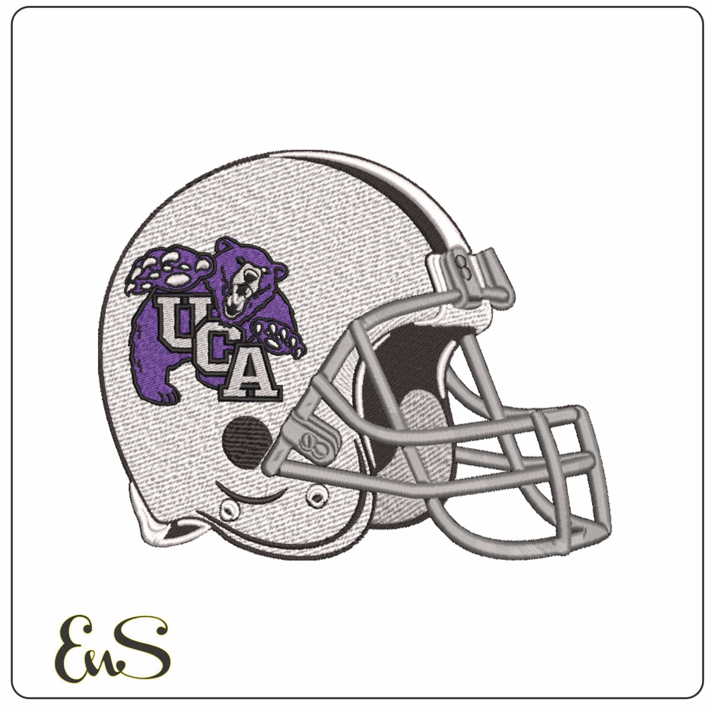 American Football Helmet Central Arkansas Bears 1993 to 2009 - Elegant embroidery design file-instant download