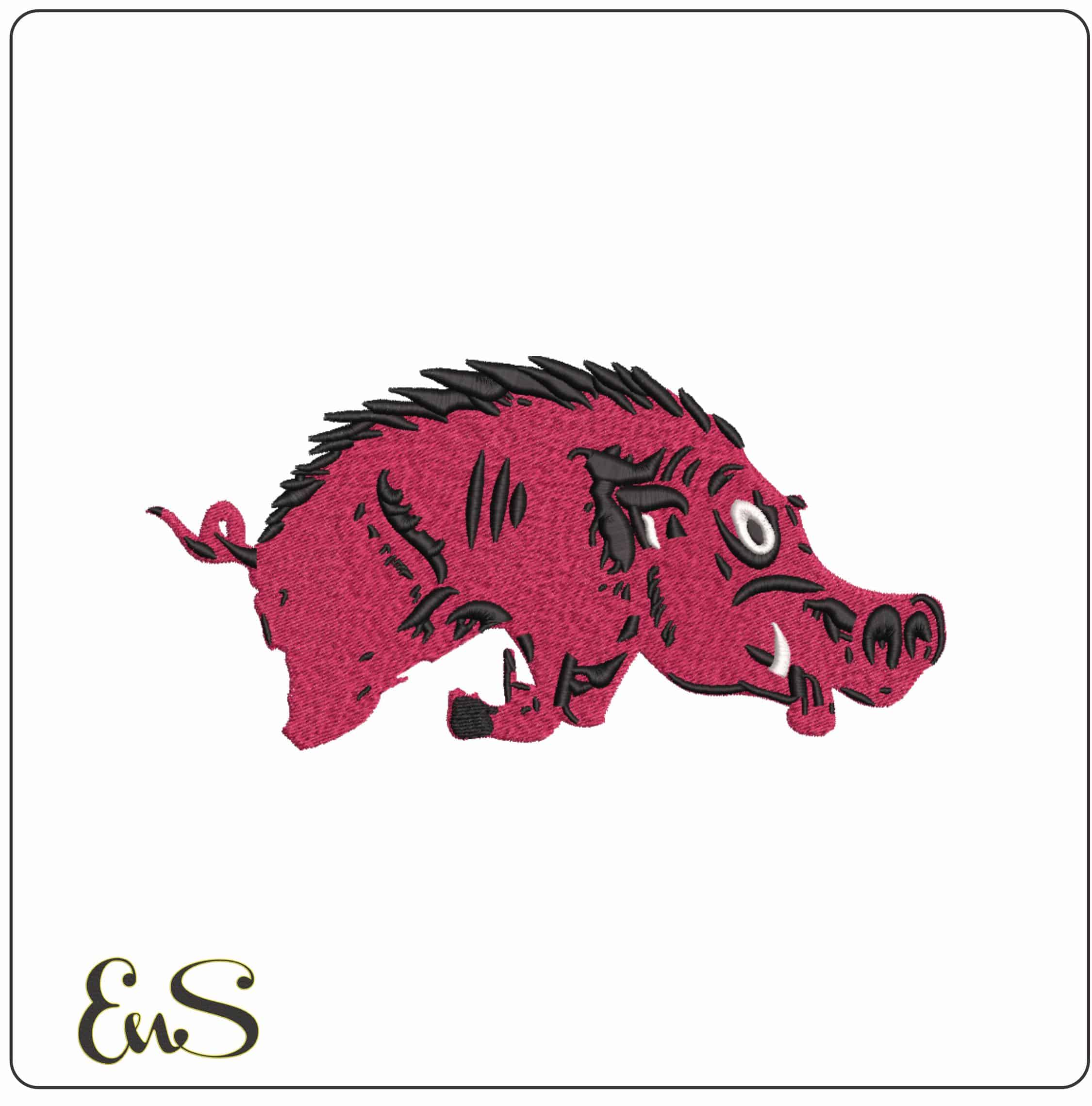 Arkansas Razorbacks 1931 Logo Embroidery Design