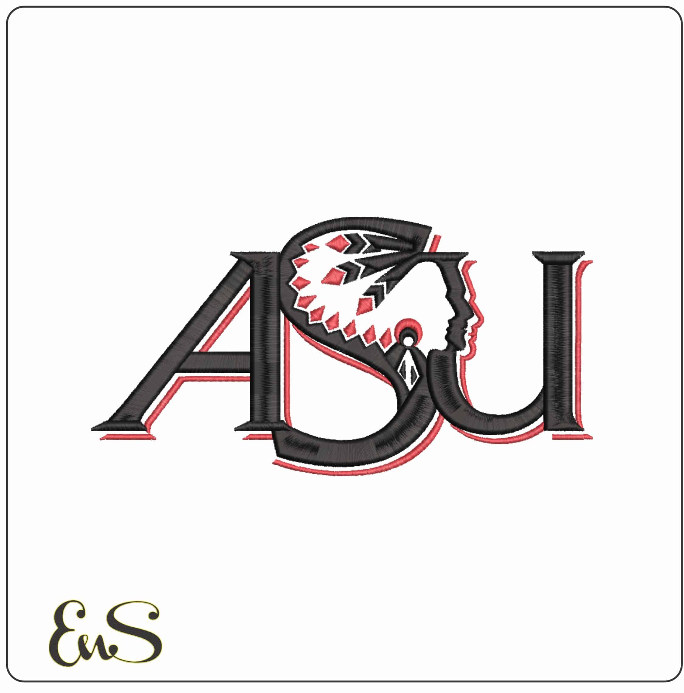 Arkansas State University Indians ASU 1993 to 2008 College    - Elegant embroidery design file-instant download