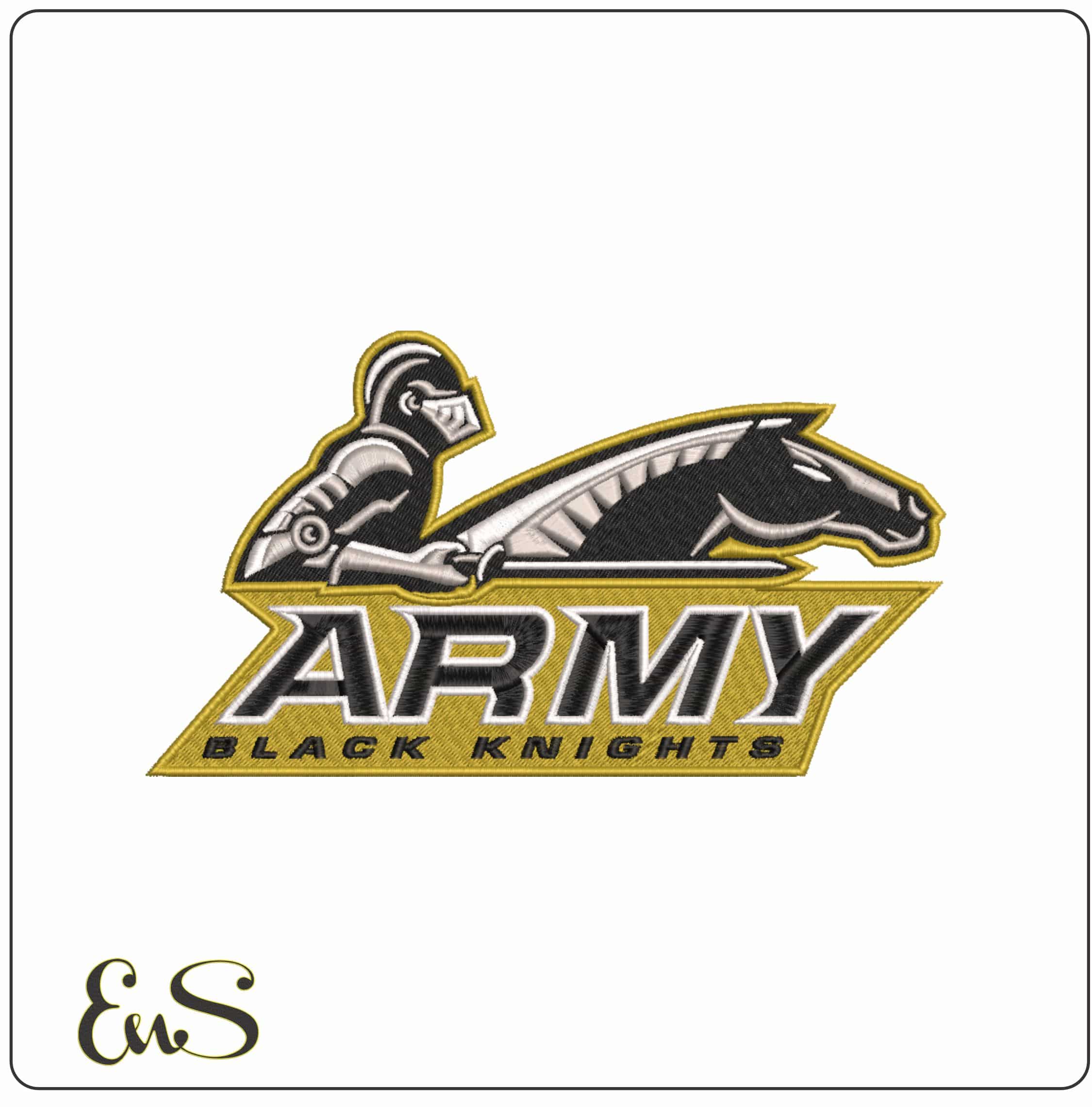 Army Black Knights 2000-2006 Logo Embroidery Design