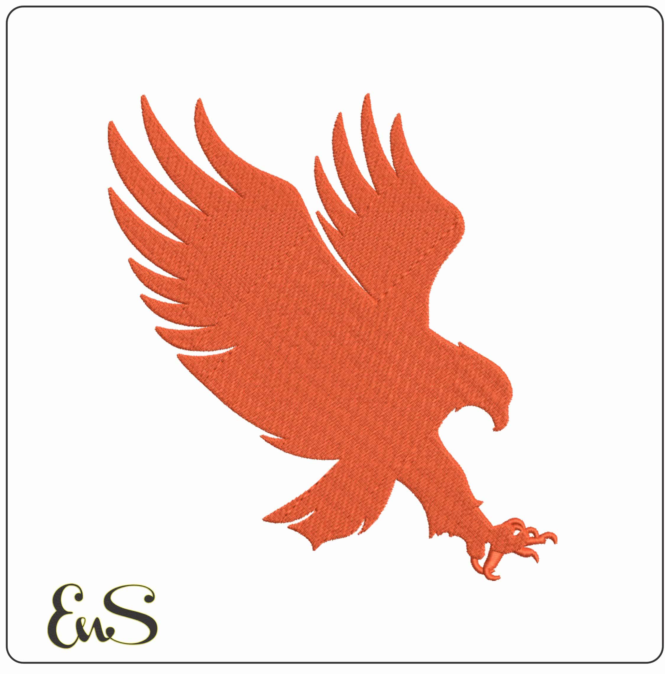 Auburn Tigers Eagle Alternate Logo Embroidery Design