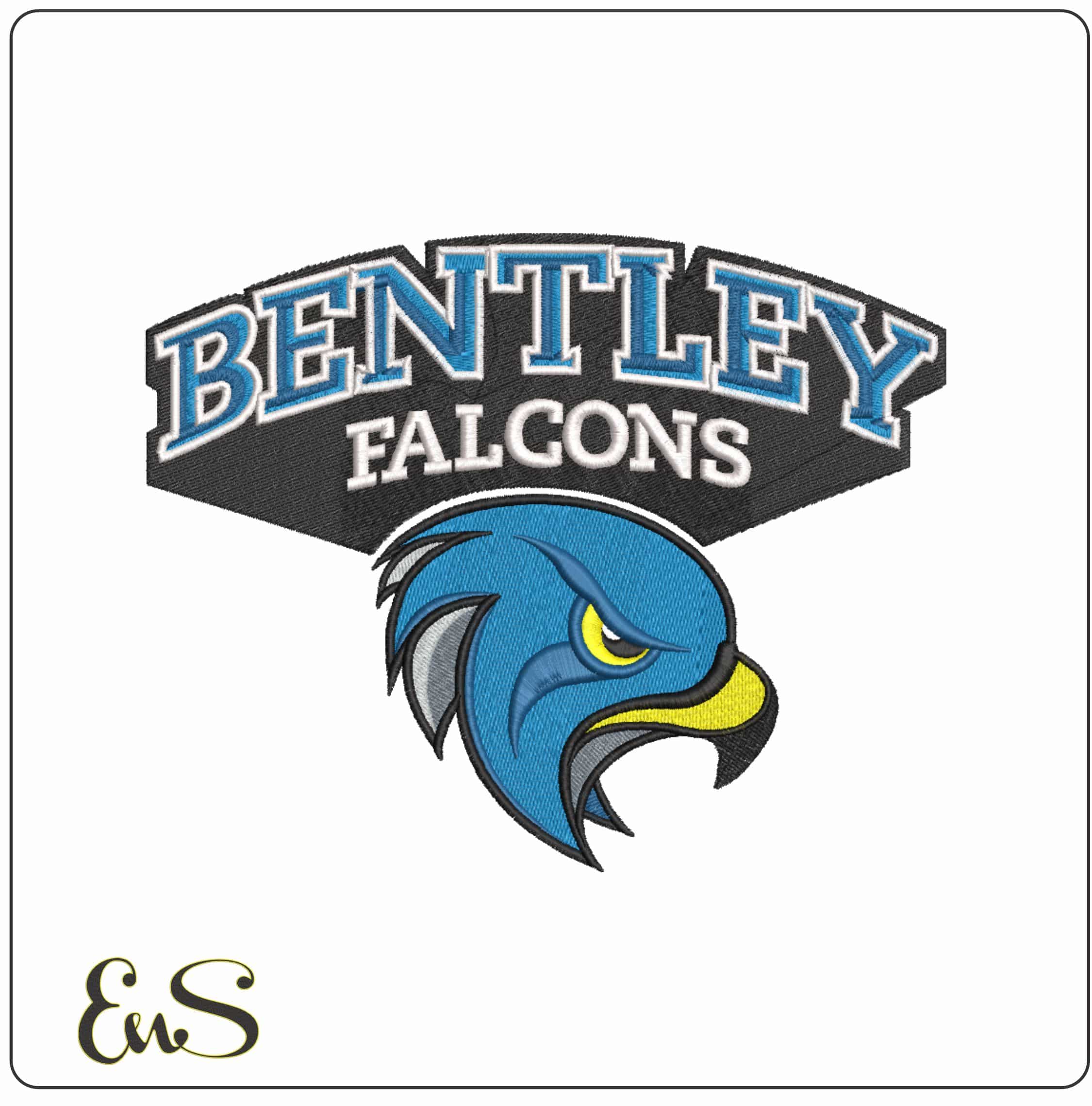 Bentley Falcons Alternate Logo Embroidery Design