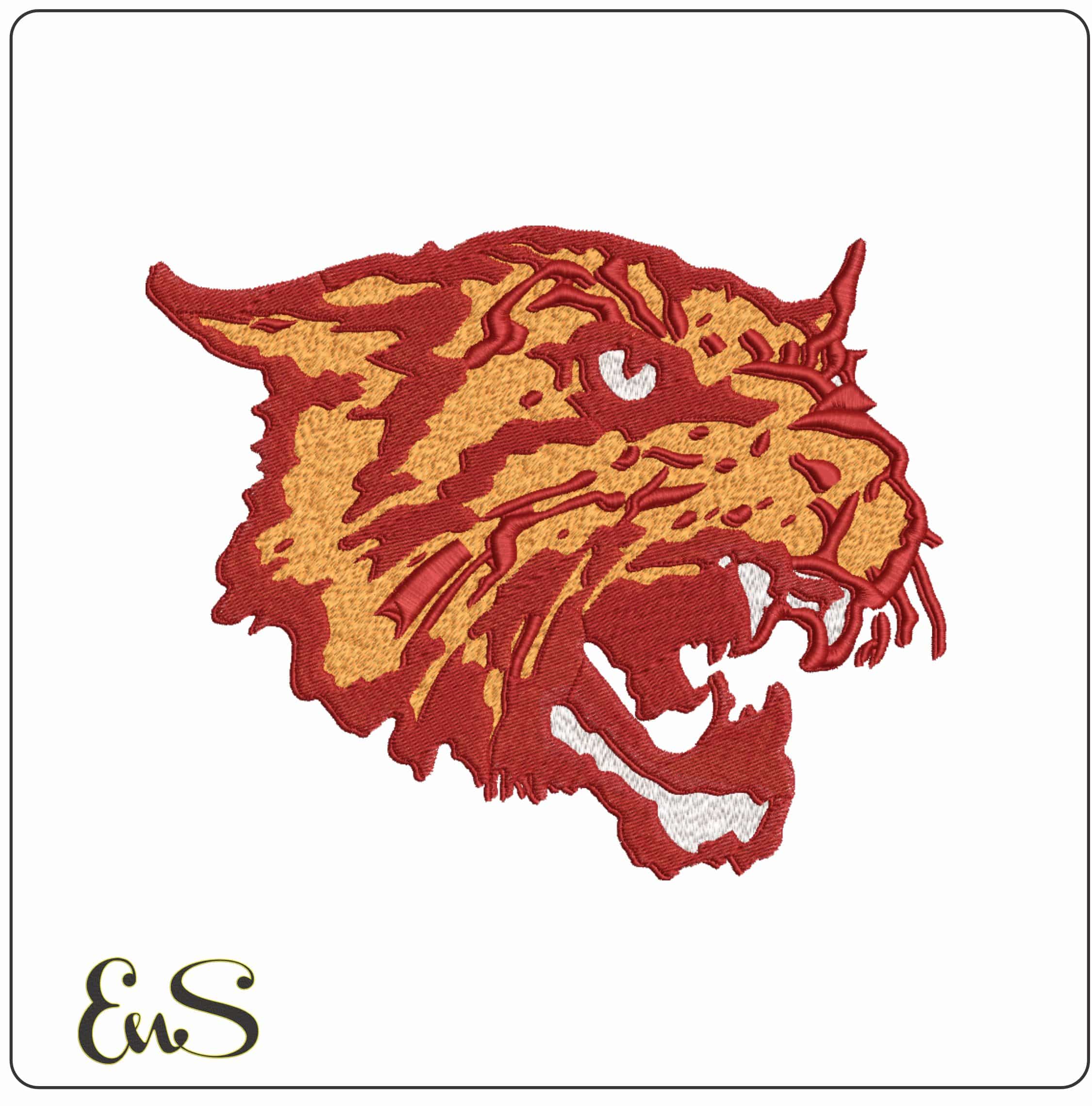 Bethune-Cookman Wildcats Alternate Logo Embroidery Design