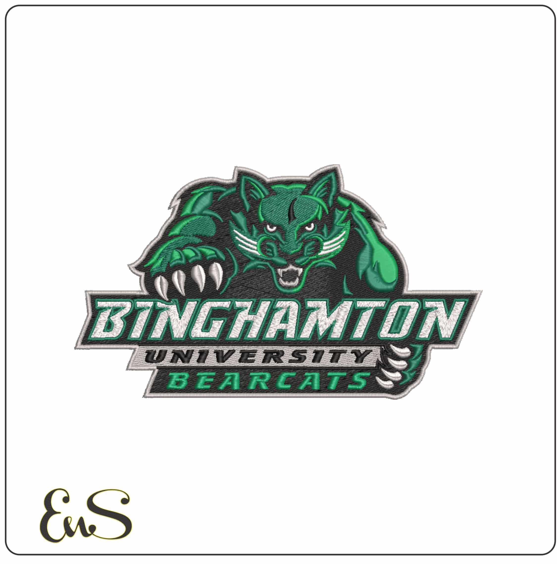 Binghamton Bearcats 2014 Logo Embroidery Design