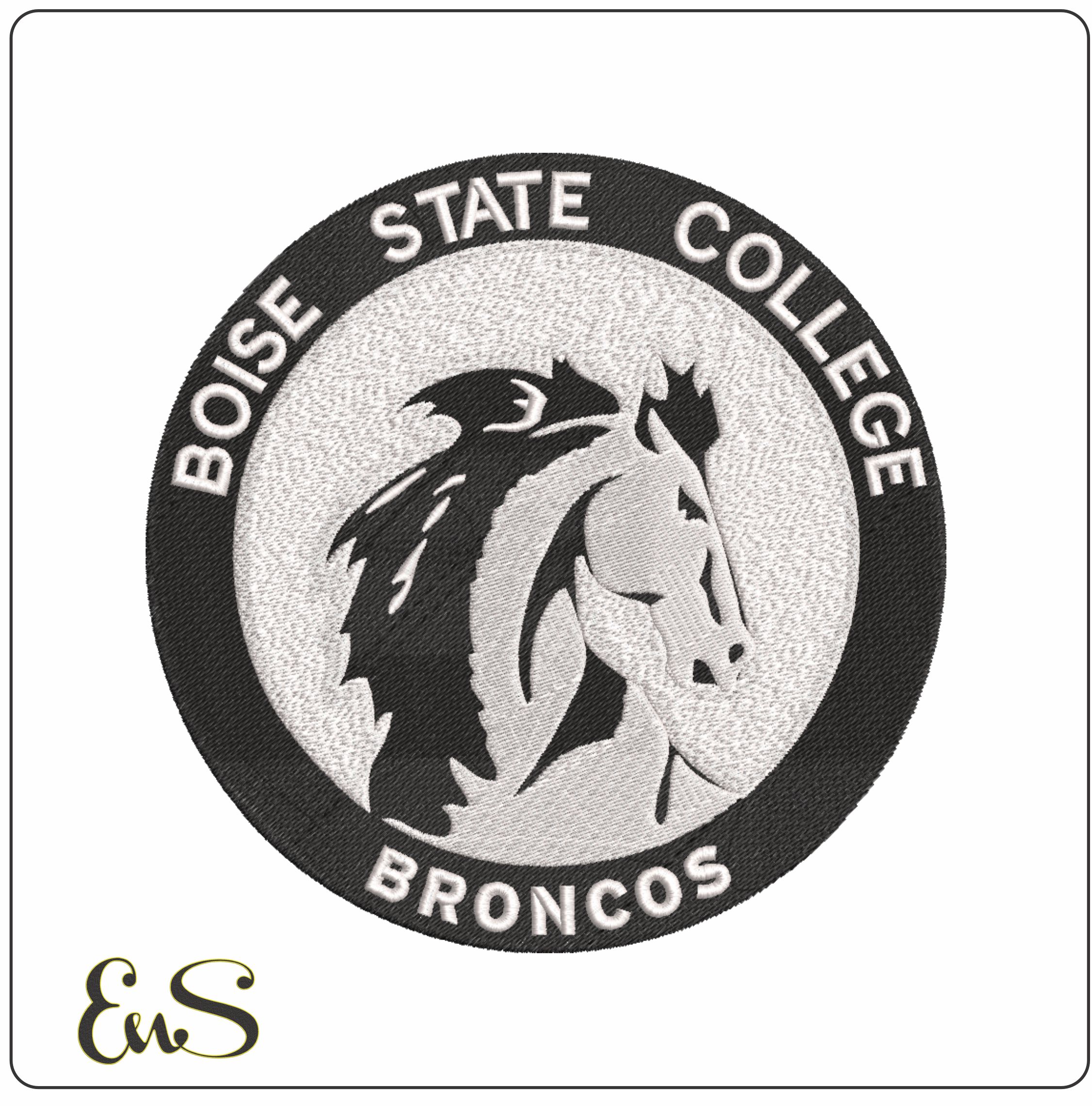 Boise State Broncos 1957-1969 Logo Embroidery Design