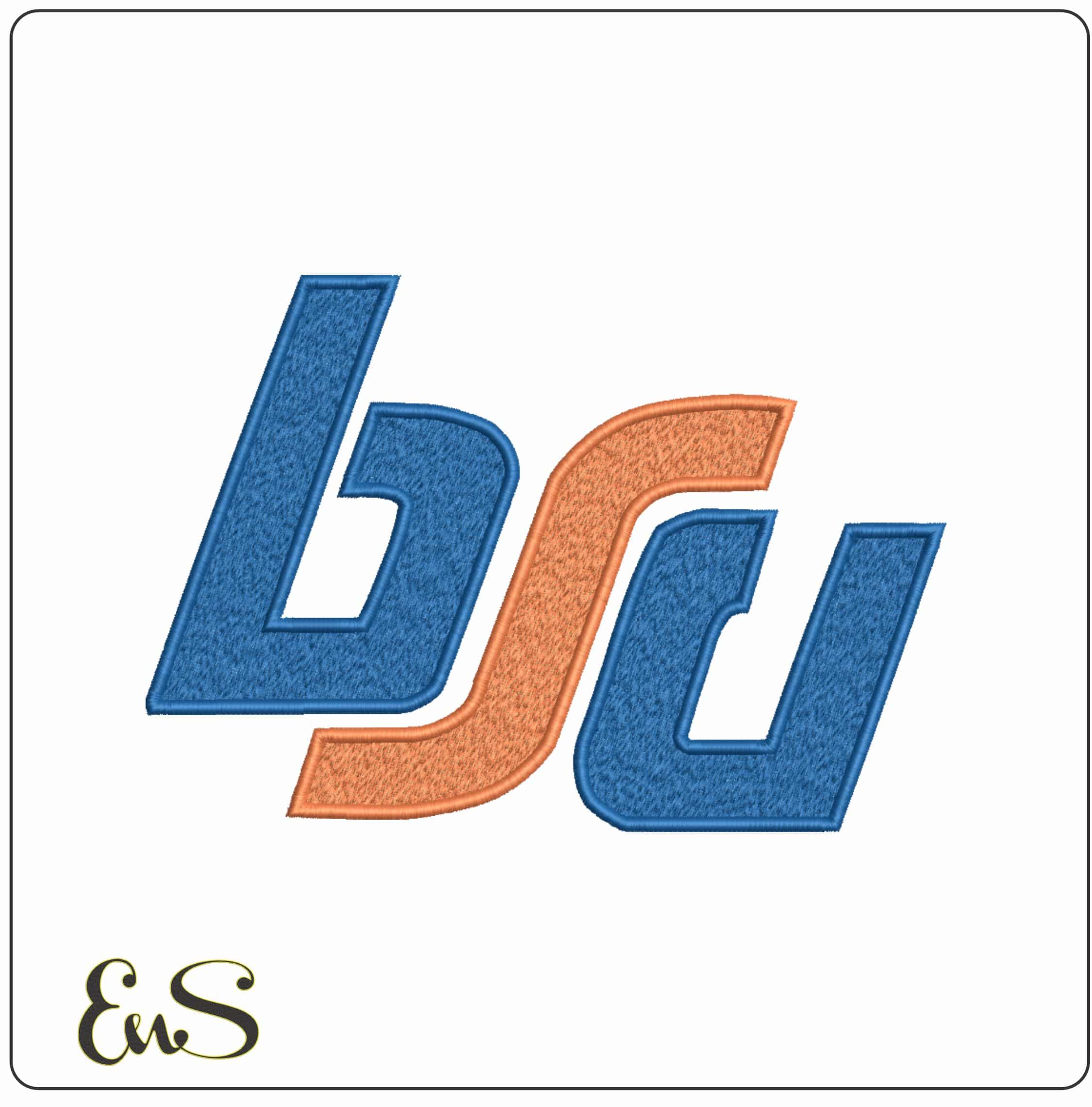 Boise State Broncos 1974 1983 Bosie State University    - Elegant embroidery design file-instant download
