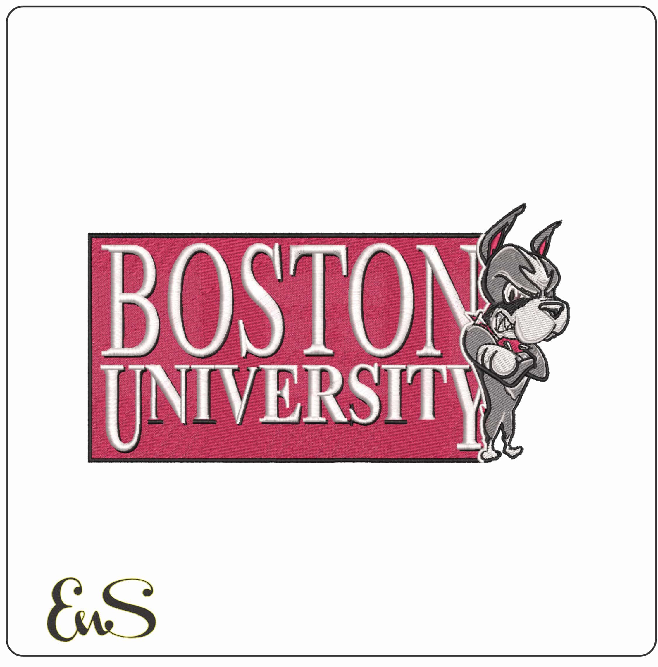 Boston University Terriers Alternate Logo Embroidery Design