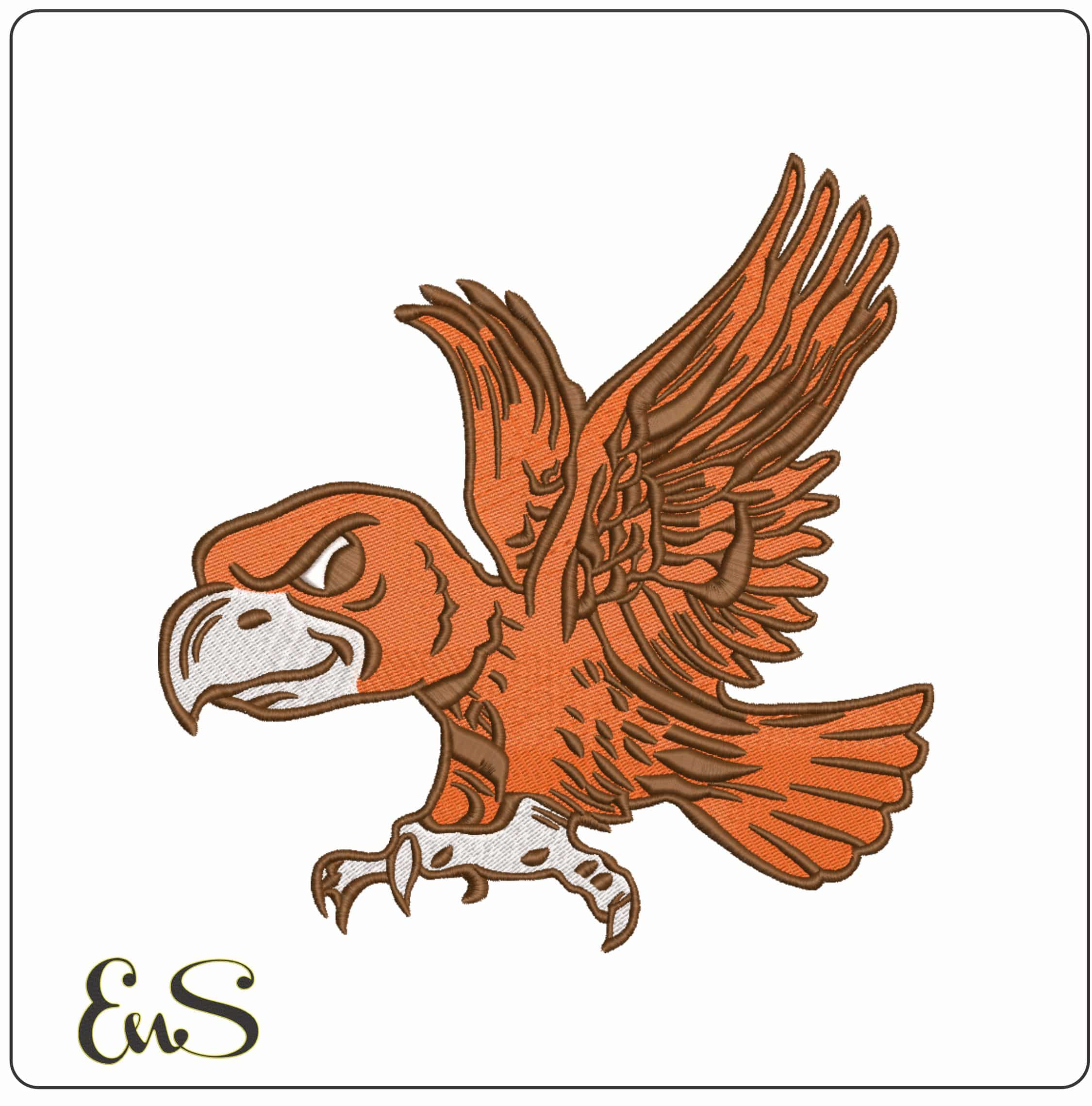 Bowling Green Falcons Vintage Mascot Embroidery Design