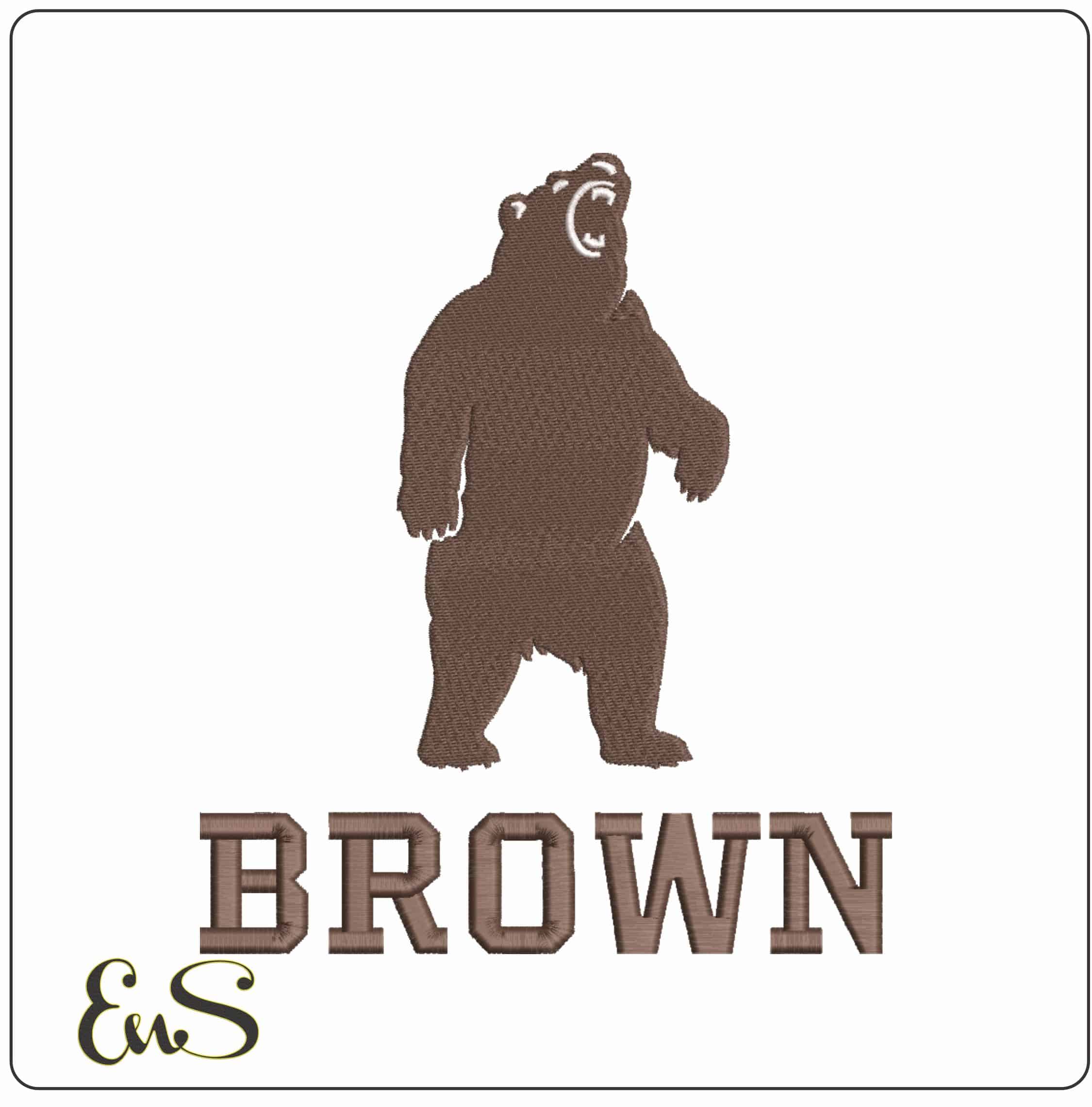 Bryant Bulldog Paw Alternative Bryant University    - Elegant embroidery design file-instant download