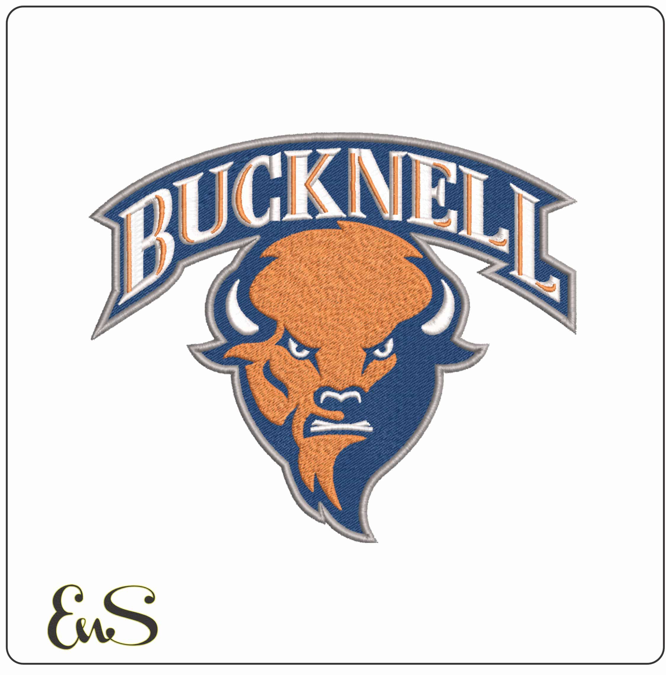 Bucknell Bison Alternate Bucknell University - Elegant embroidery design file-instant download